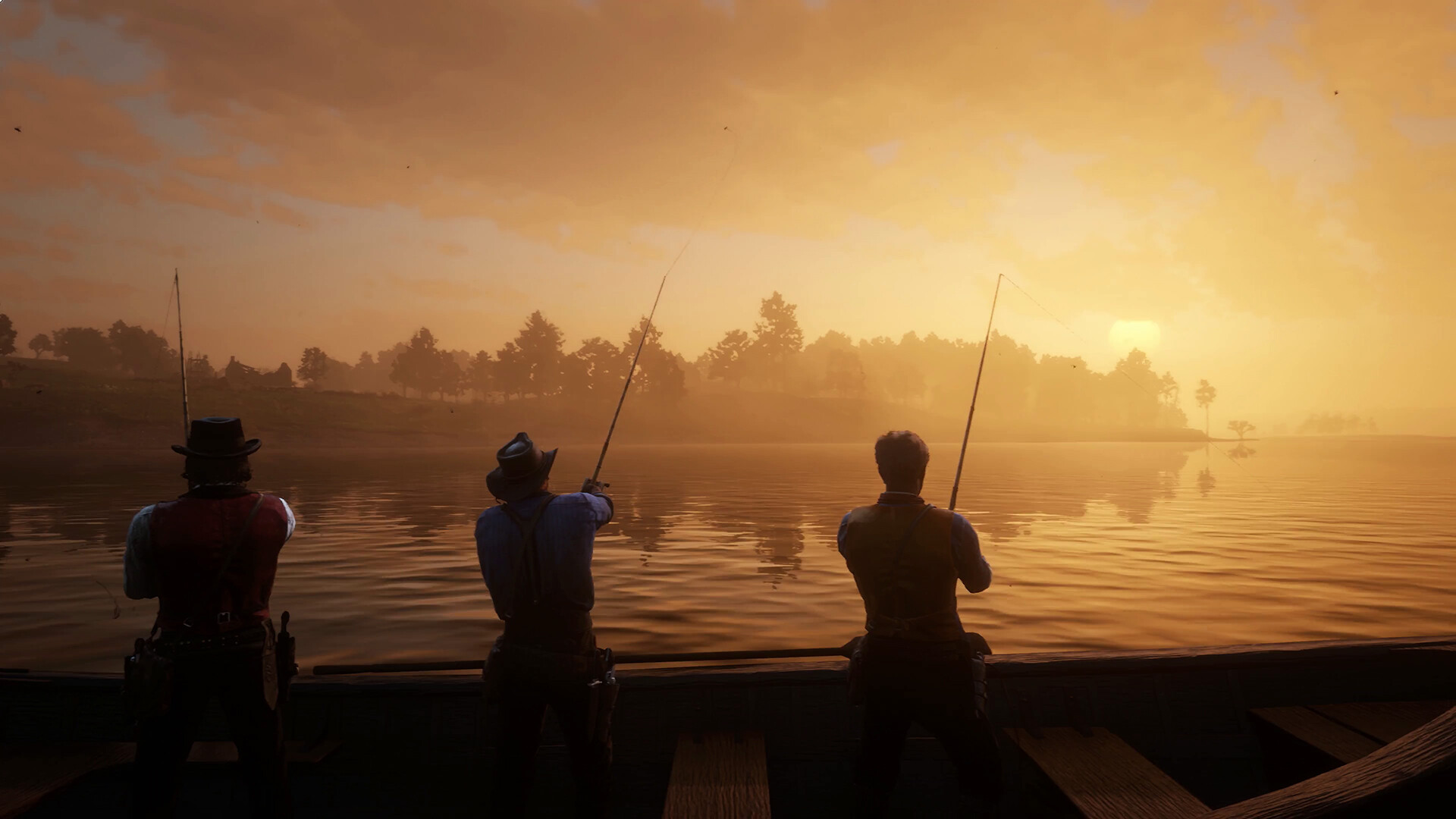 Fishing, Red Dead Redemption 2, Sports, Background image, 1920x1080 Full HD Desktop