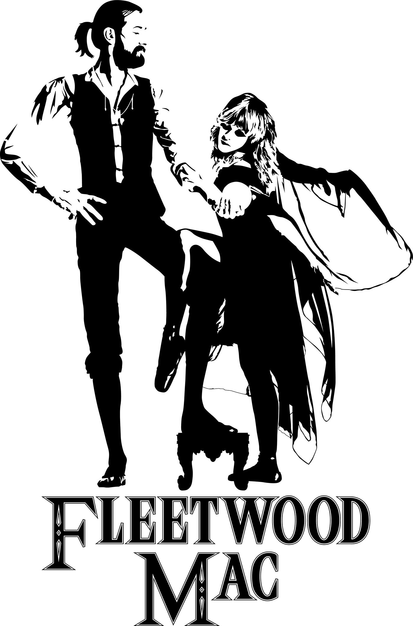 Fleetwood Mac, Fleetwood Black and White, 1400x2130 HD Handy