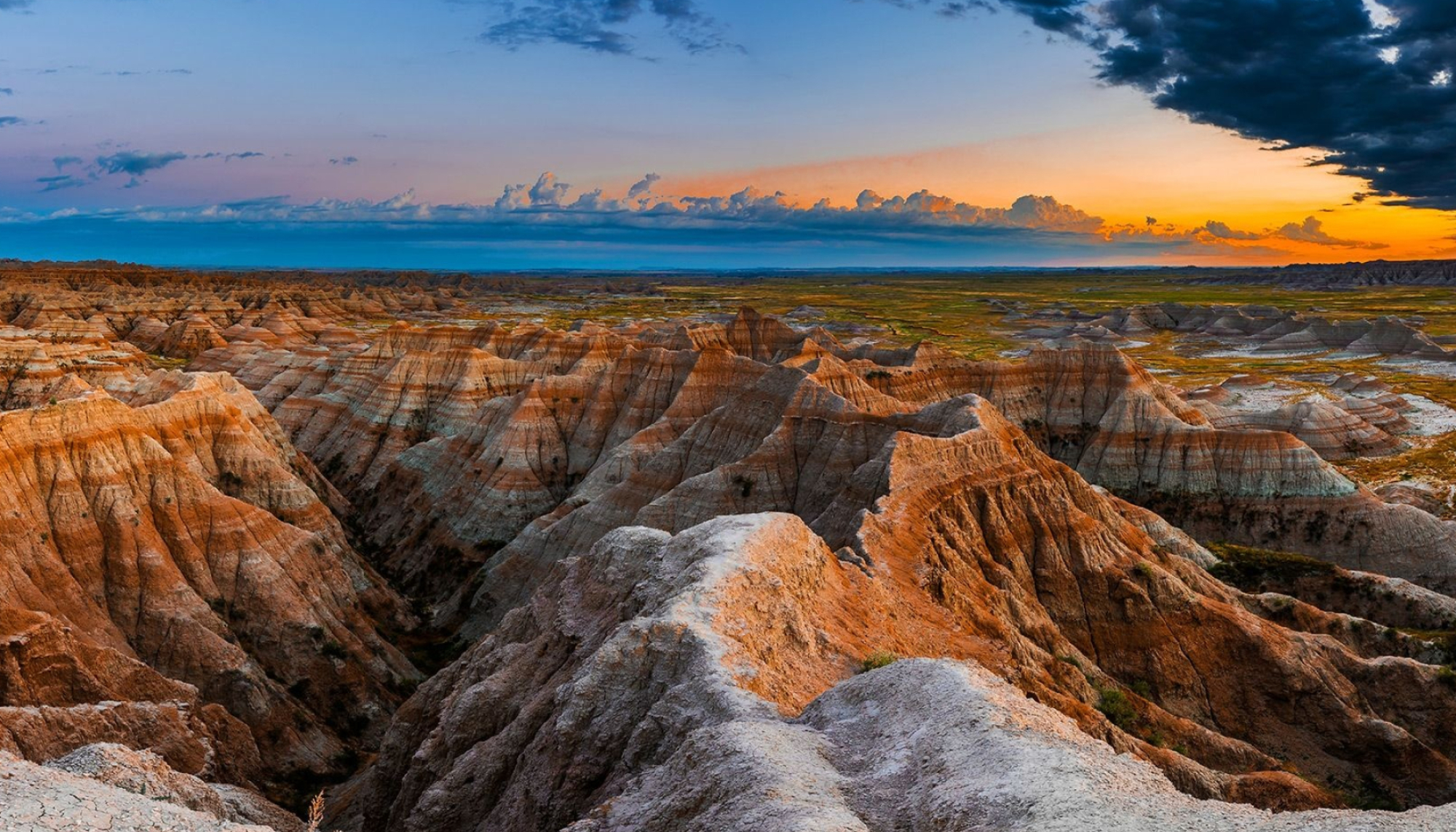 South Dakota landscape, 4k HD beauty, Nature's wonder, Desktop marvel, 2000x1150 HD Desktop
