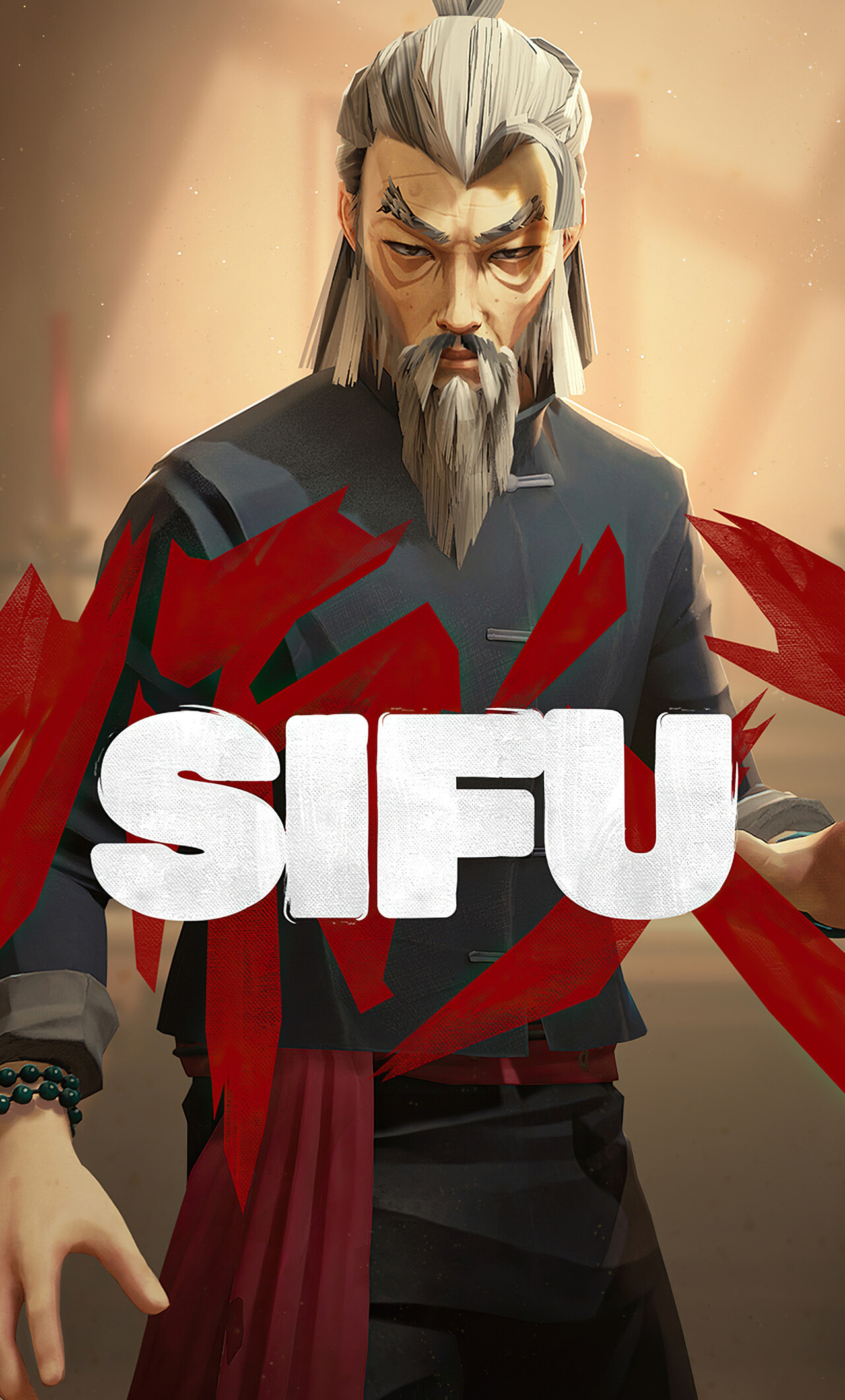 Sifu: An action beat 'em up game played from a third-person perspective. 1280x2120 HD Wallpaper.