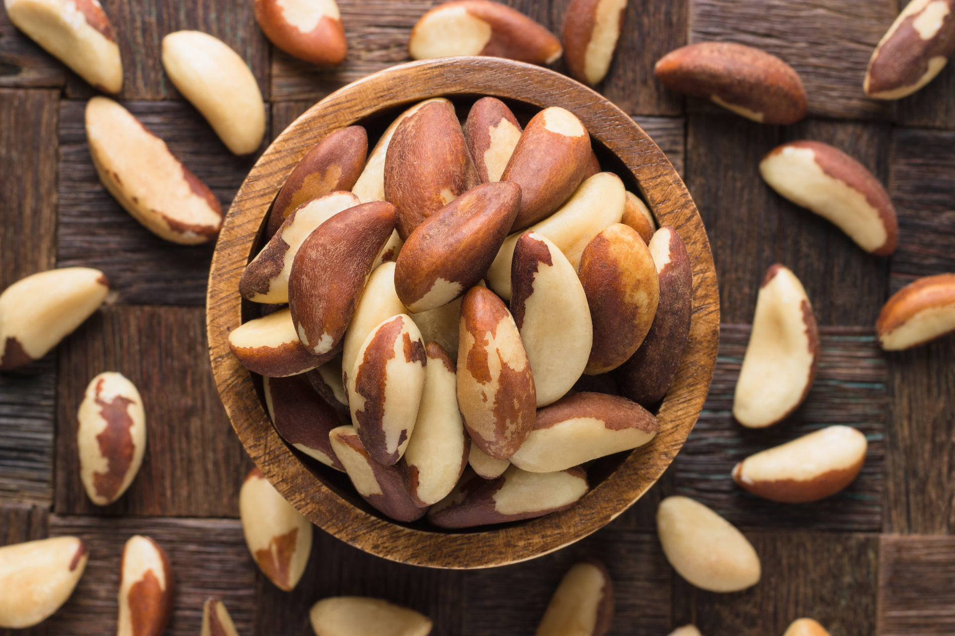 Brazil Nuts: An energy dense, highly nutritious nut, One of the most concentrated dietary sources of the mineral selenium. 1920x1280 HD Background.