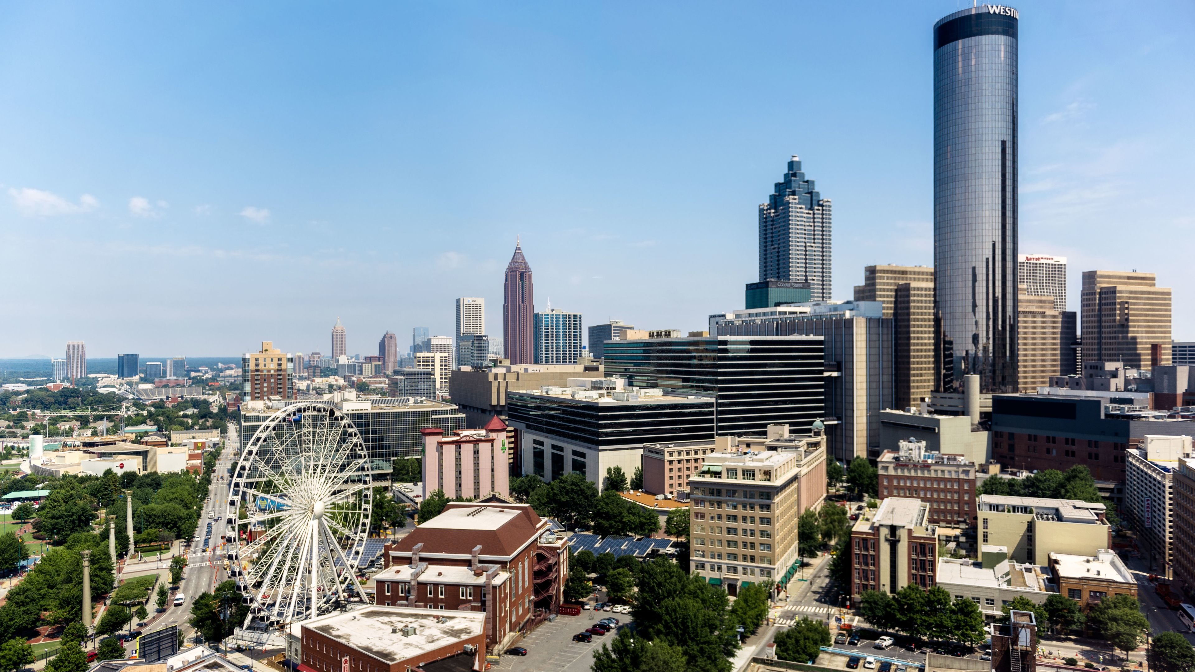 Atlanta Skyline, Travels, Atlanta 4k, Top free, 3840x2160 4K Desktop