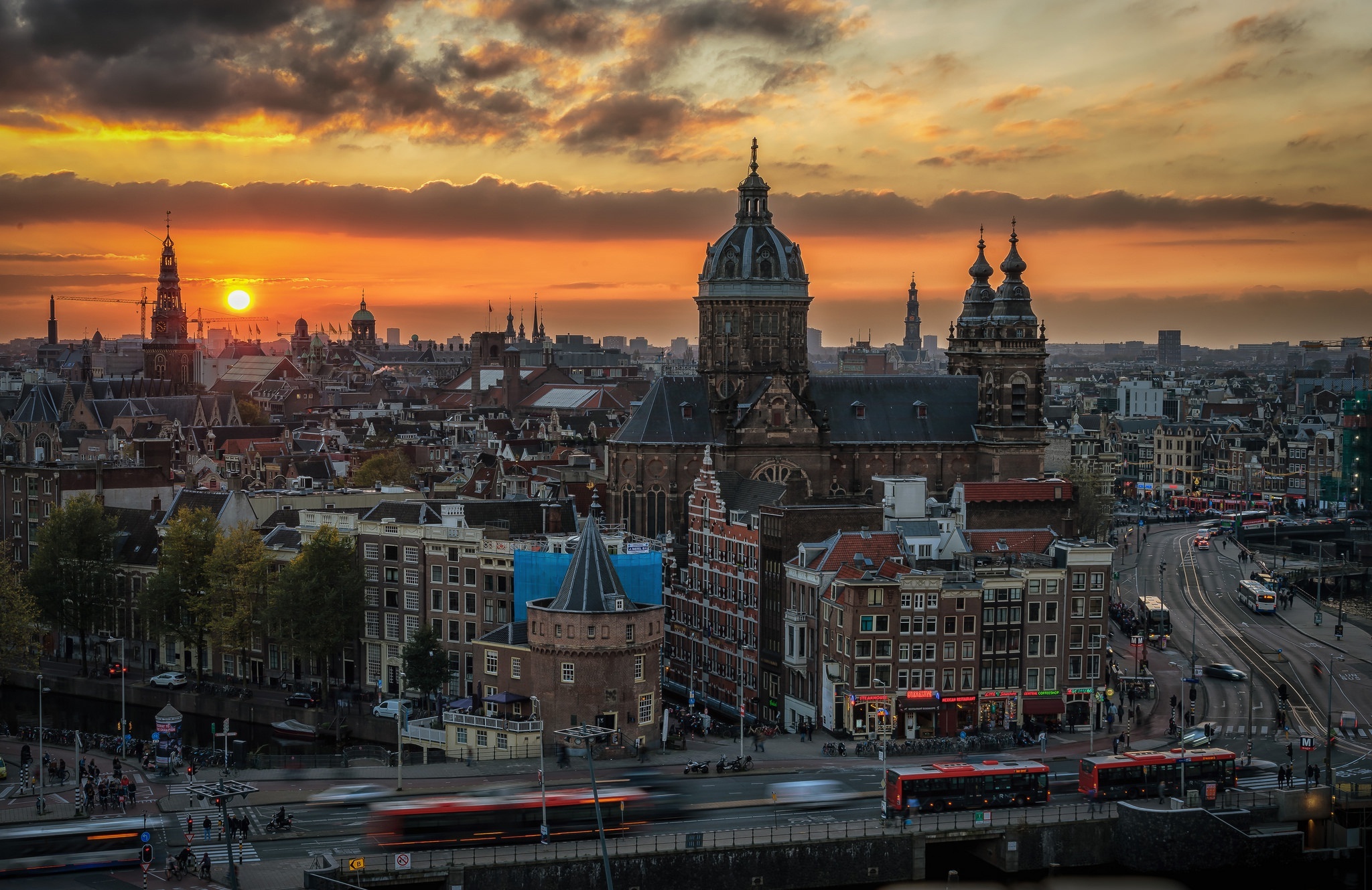 Amsterdam skyline, Popular wallpapers, Vibrant city, Travelers' favorite, 2050x1330 HD Desktop