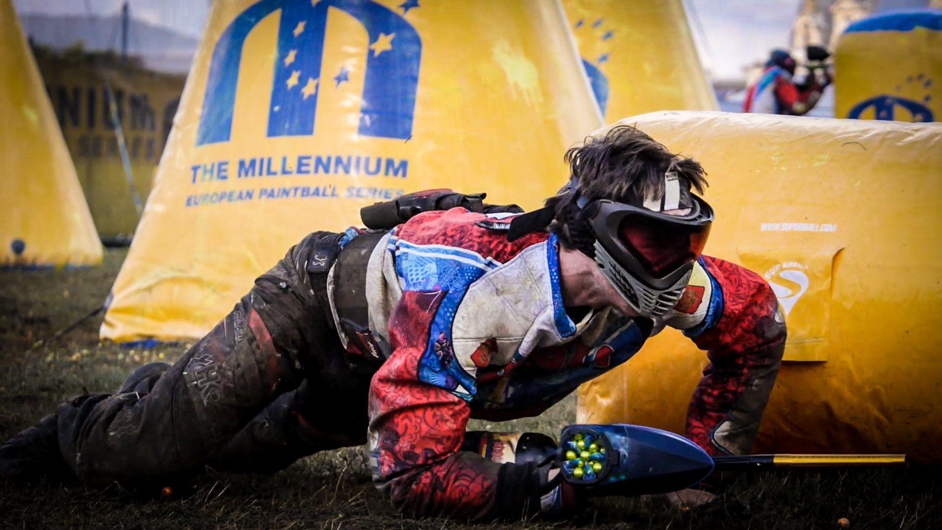 Paintball: The Millennium European Paintball Series event, Competitive shooting sports discipline. 1920x1080 Full HD Wallpaper.