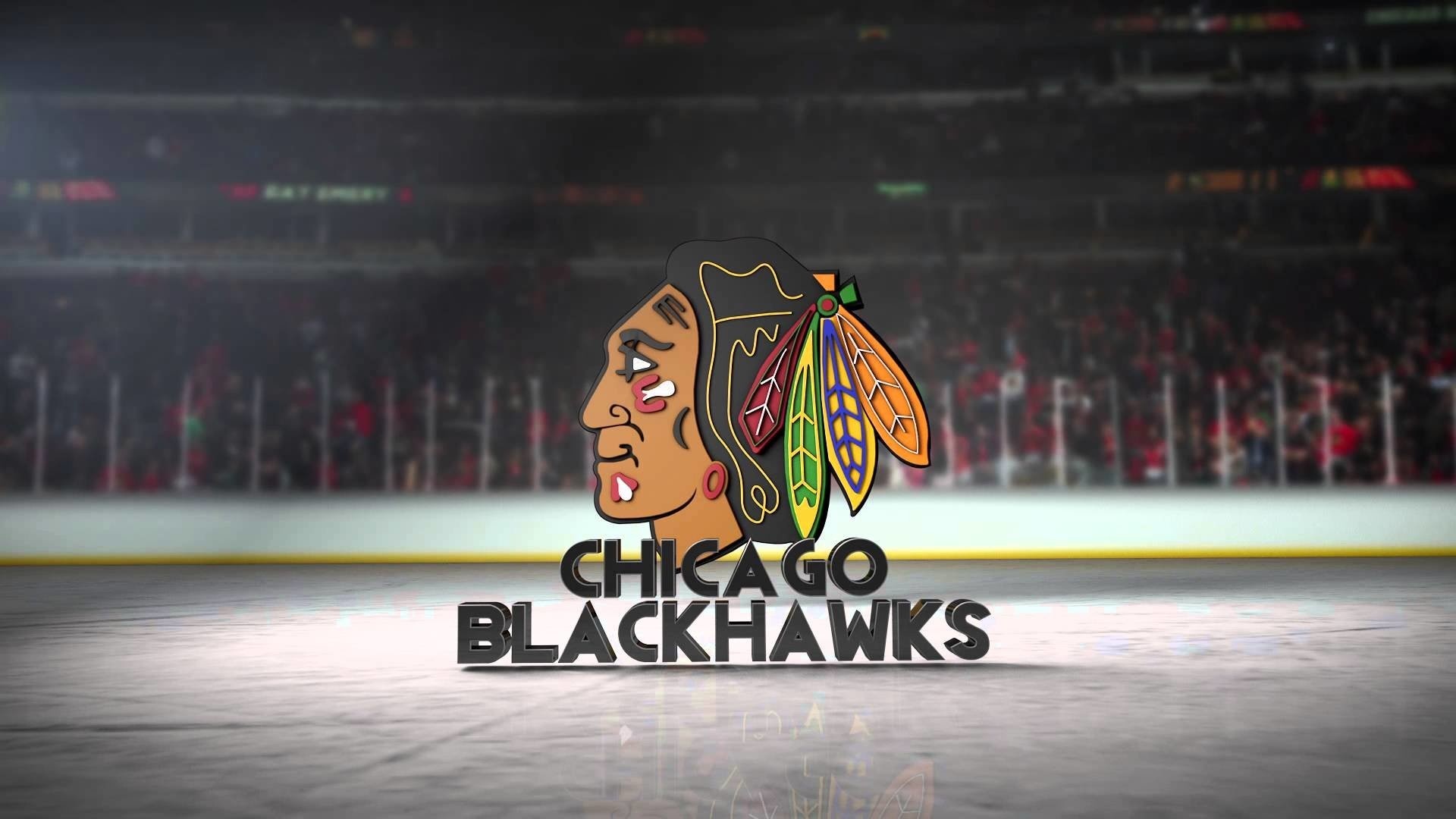 Chicago Blackhawks: One of the most recognizable and dramatic logos in all sports. 1920x1080 Full HD Wallpaper.