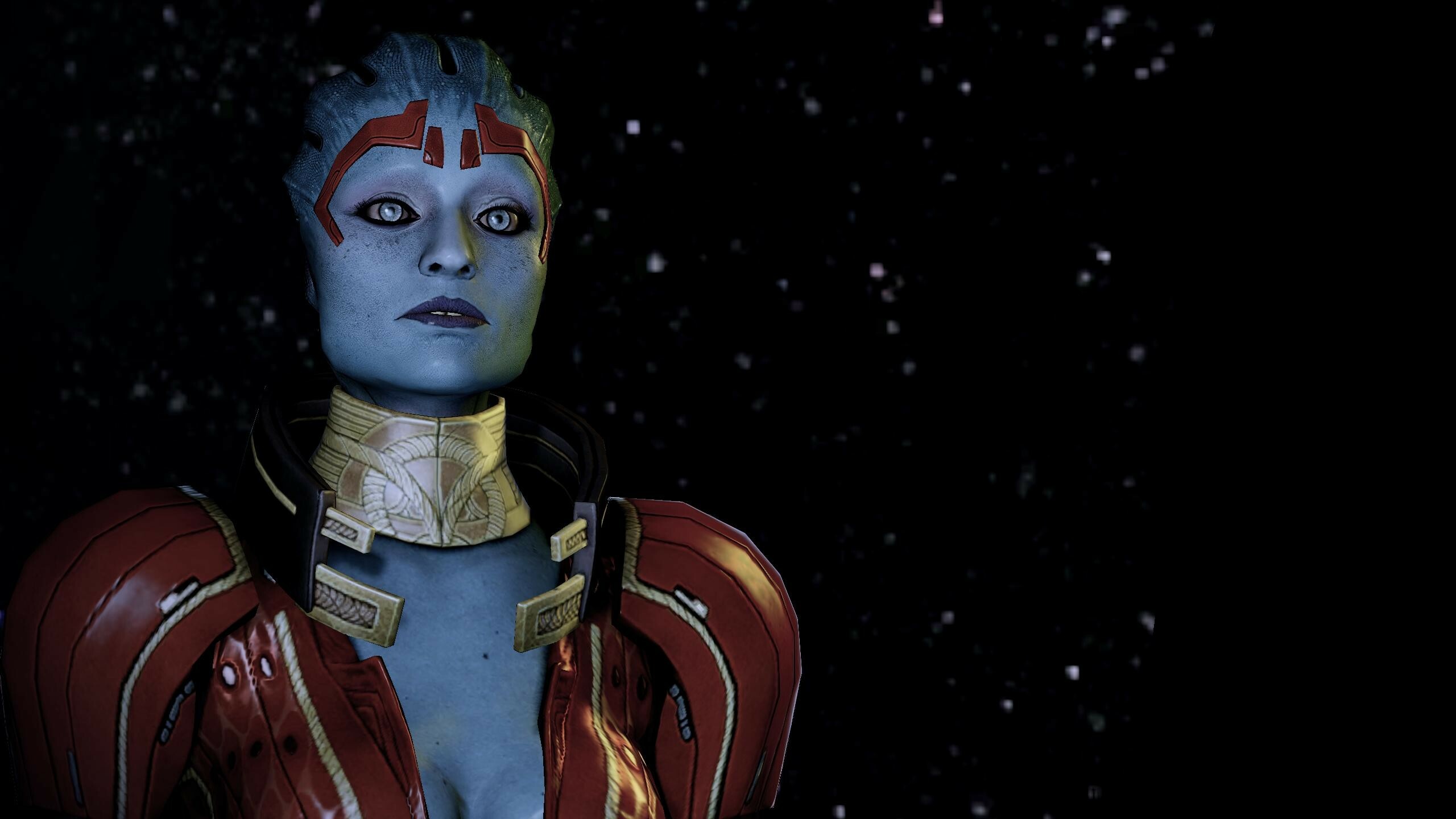 Mass Effect 2: Samara, An Asari Biotic, A major protagonist in the trilogy. 2560x1440 HD Background.