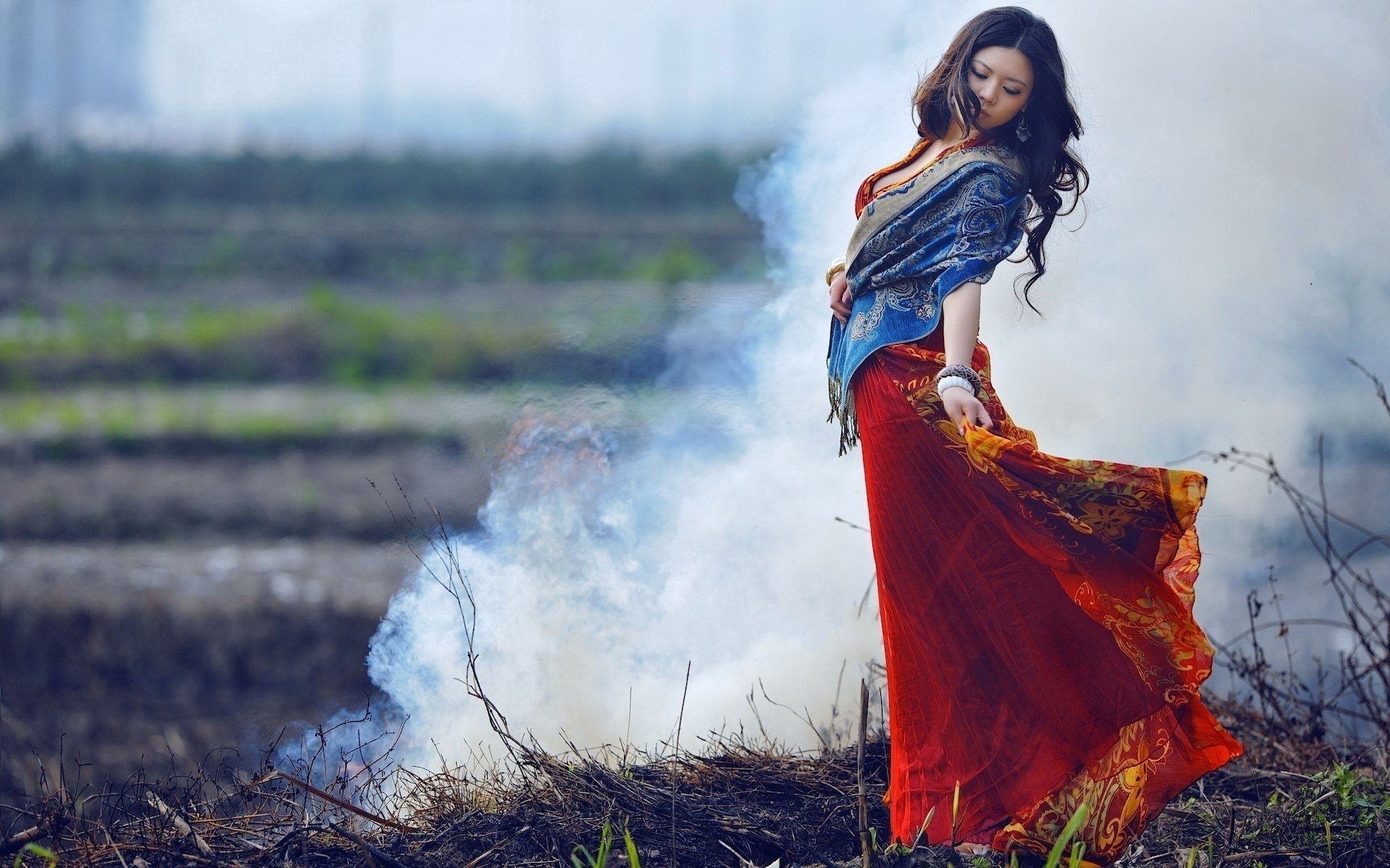 Fashion: Country style, Posing for photography. 1920x1200 HD Background.