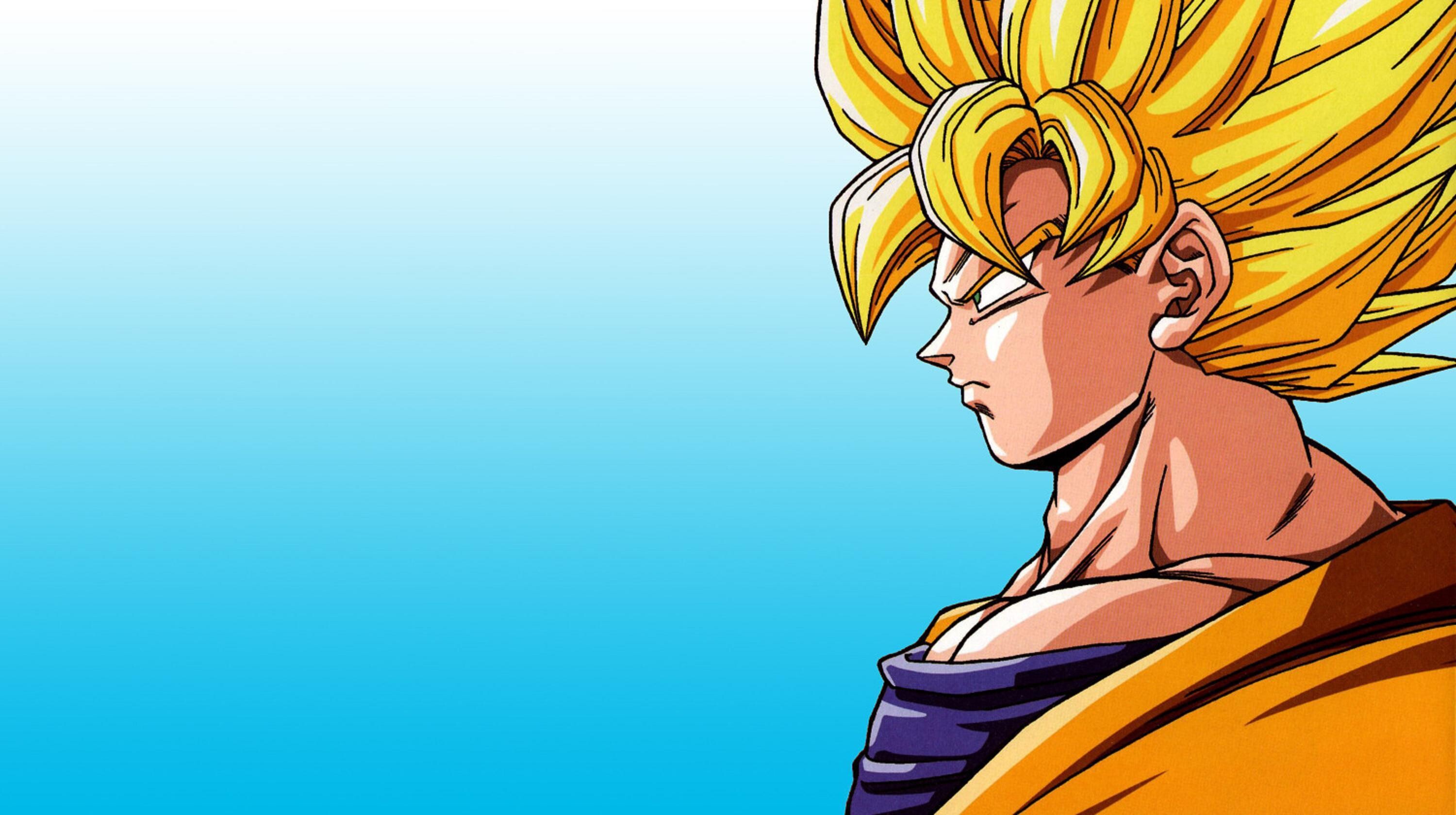 Goku: An eccentric, monkey-tailed boy possessing superhuman strength, Dragon Ball manga series. 3000x1680 HD Background.