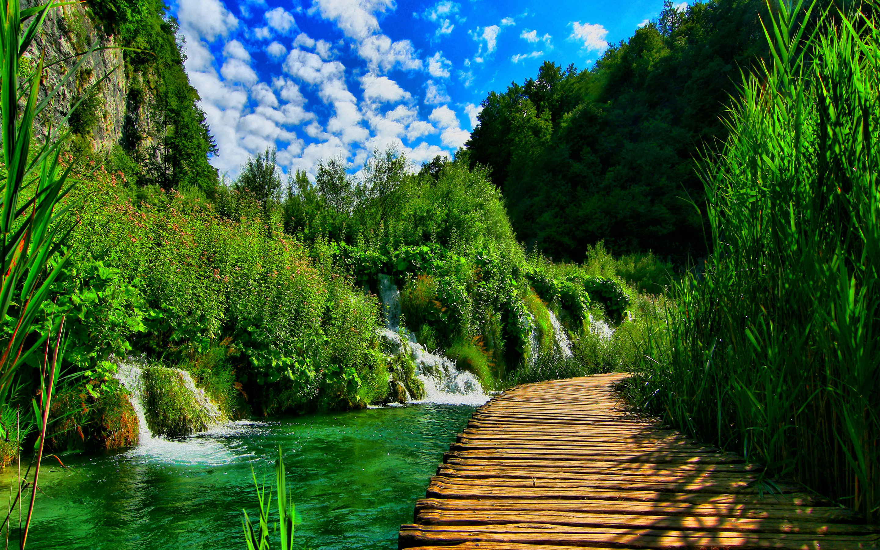 Plitvice Lakes, National park wallpapers, Stunning vistas, Immerse in nature's beauty, 2880x1800 HD Desktop