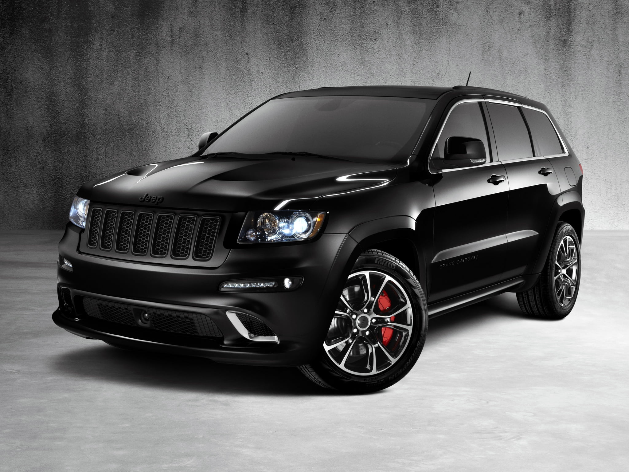 Jeep Cherokee, Black Grand Cherokee, Off-road capability, Impressive performance, 2050x1540 HD Desktop