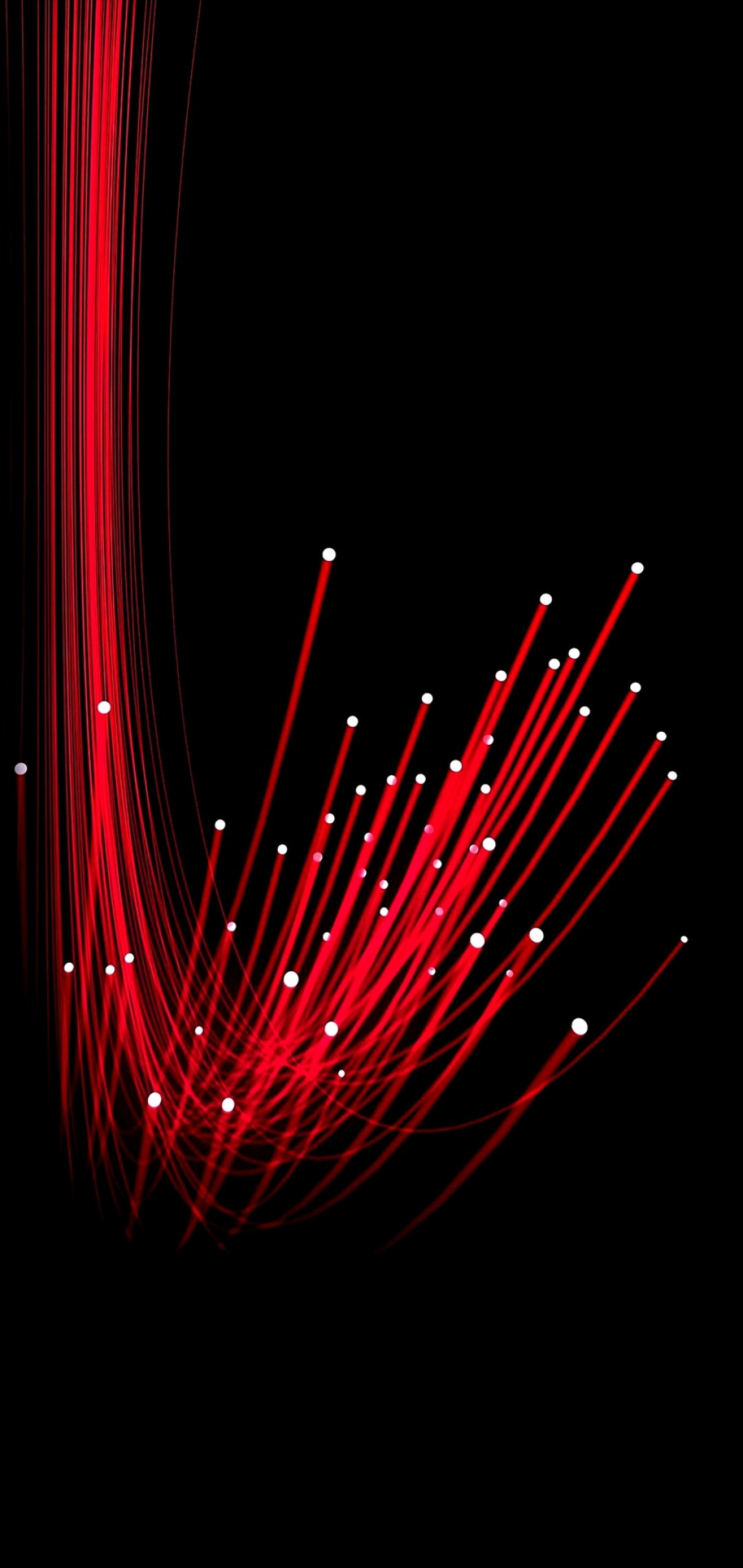 Fiber red lines, Dots wallpapers, Samsung Galaxy, 1080x2280 HD Phone