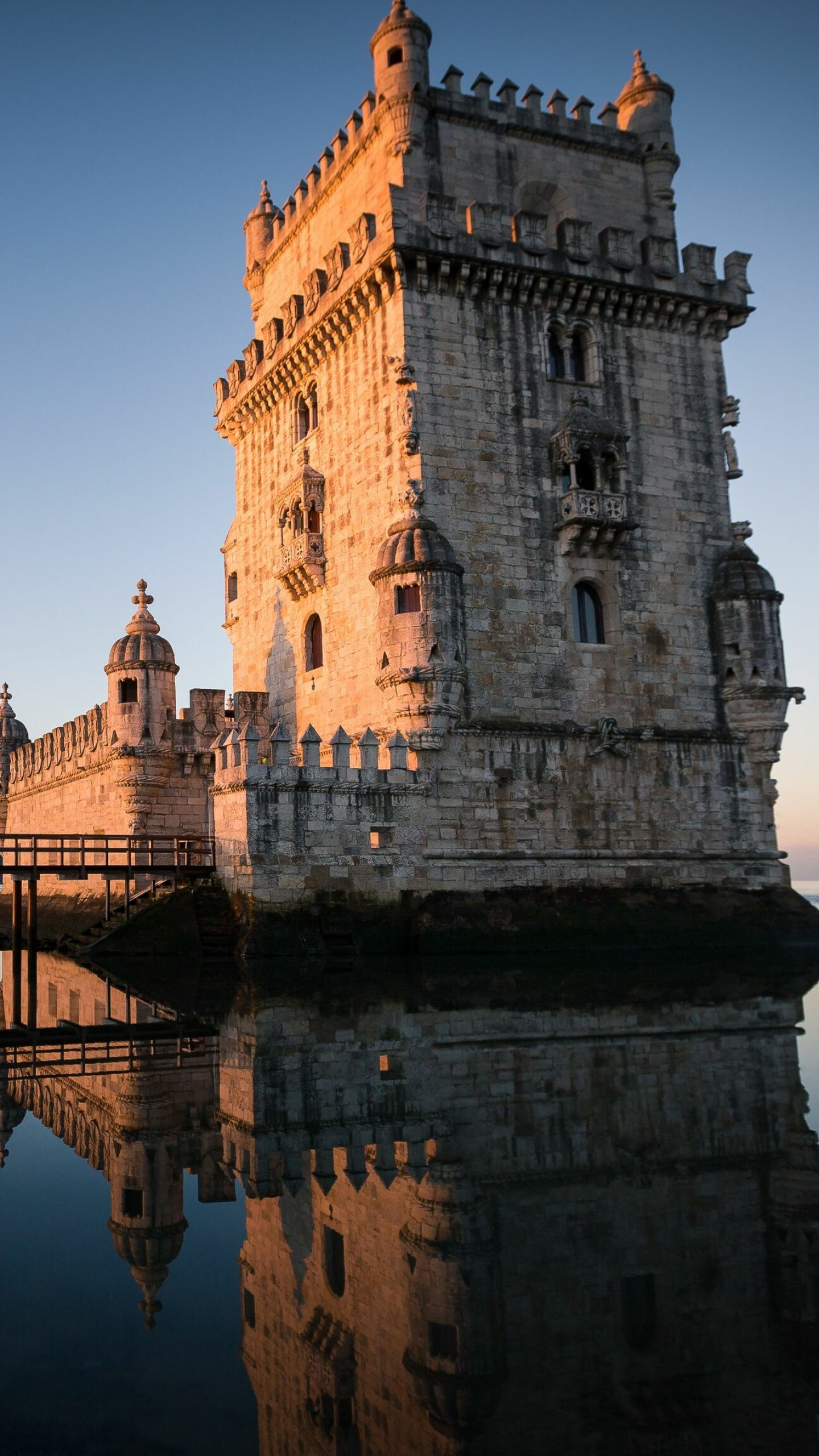 Portugal: Lisbon, Belem Tower, The Tower of Saint Vincent, Iberian Peninsula. 1440x2560 HD Wallpaper.