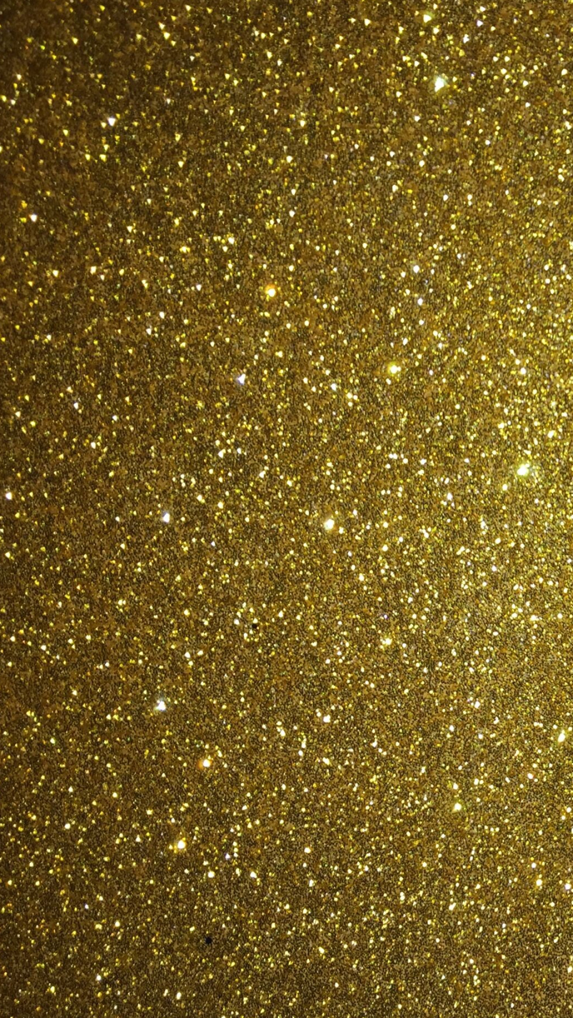 Gold Glitter: Golden particles reflect light at different angles, causing the surface to sparkle or shimmer. 1160x2050 HD Wallpaper.
