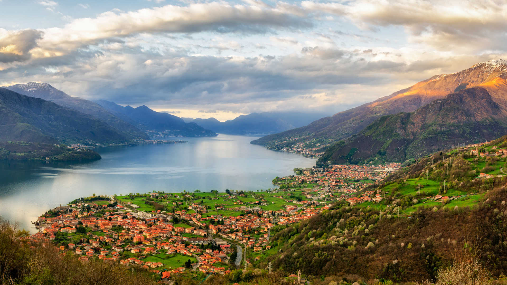 Lake Como, Lombardy region, Northern landscape, HD wallpaper, 1920x1080 Full HD Desktop