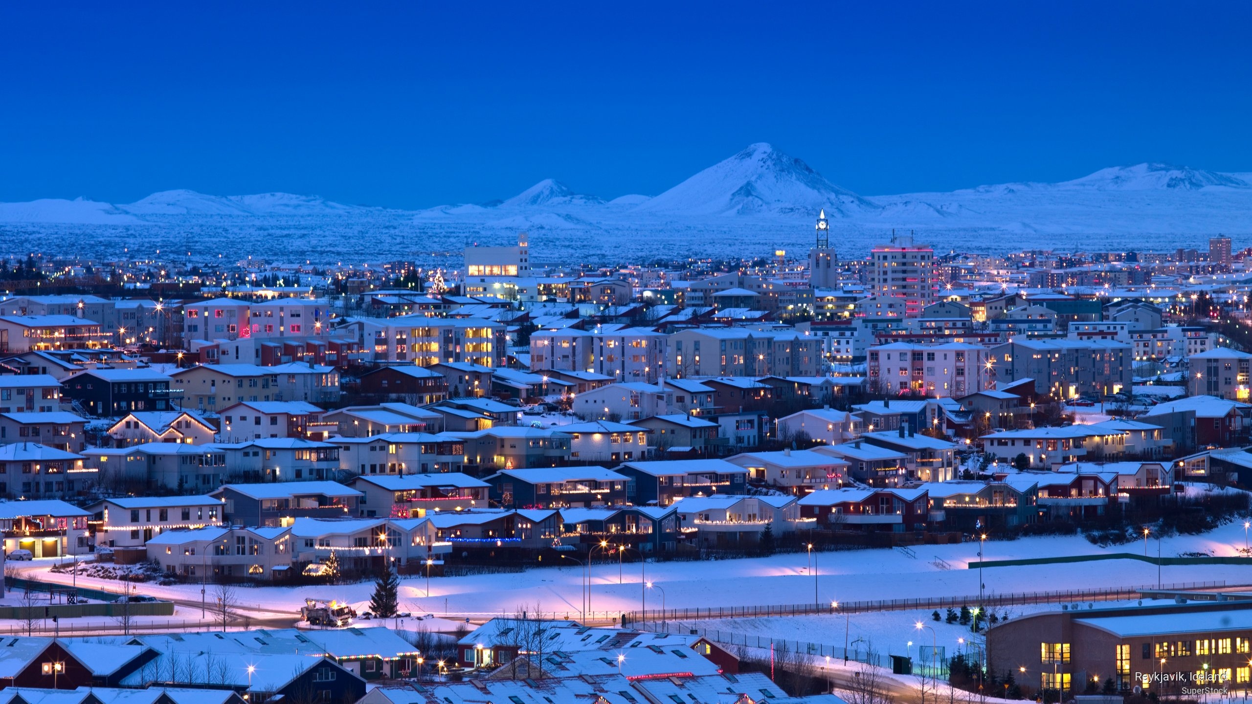 Reykjavik, Stunning wallpapers, Beautiful city, Captivating visuals, 2560x1440 HD Desktop