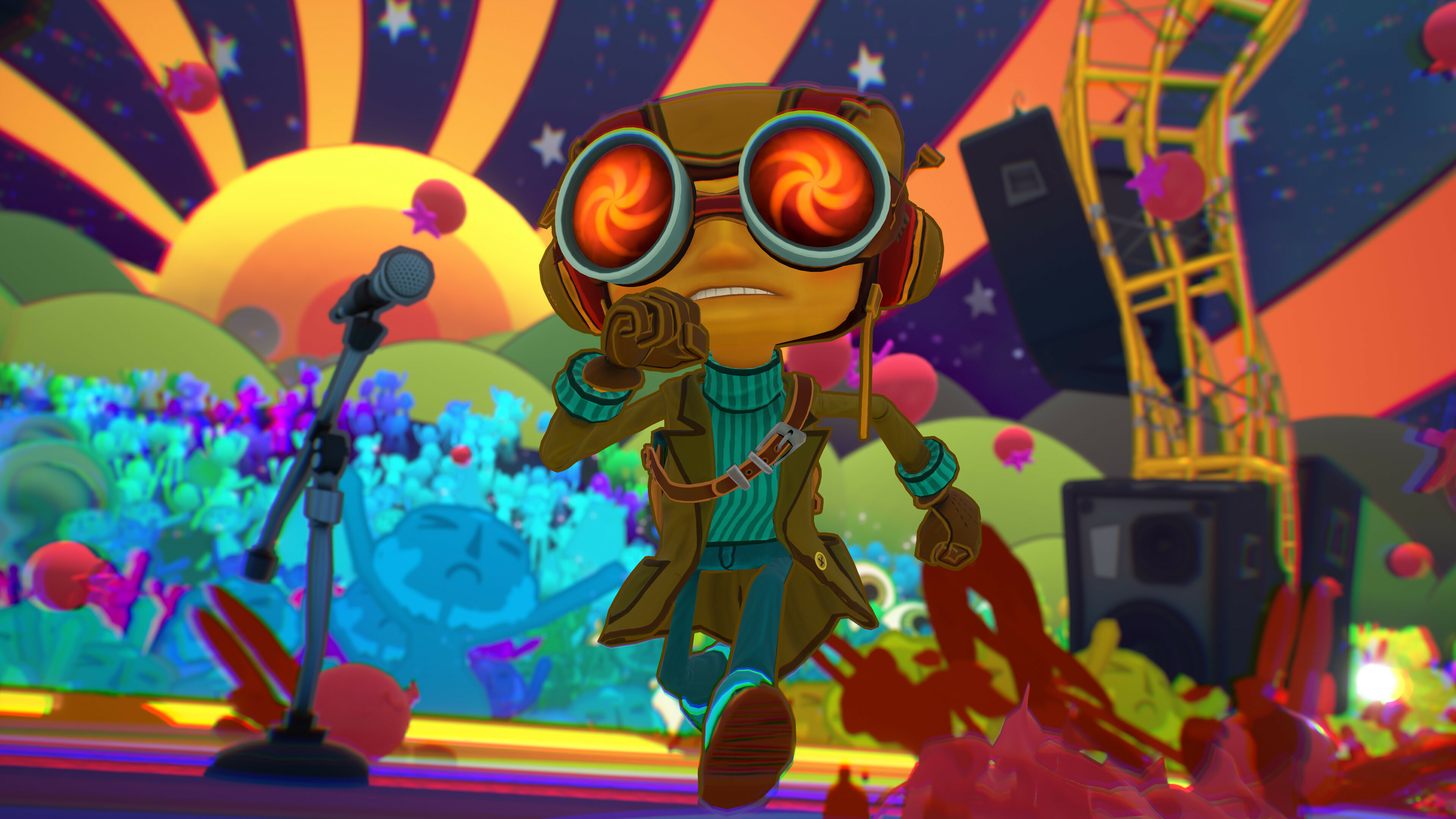 Psychonauts 2: A platform game developed by Double Fine and published by Xbox Game Studios. 3840x2160 4K Wallpaper.
