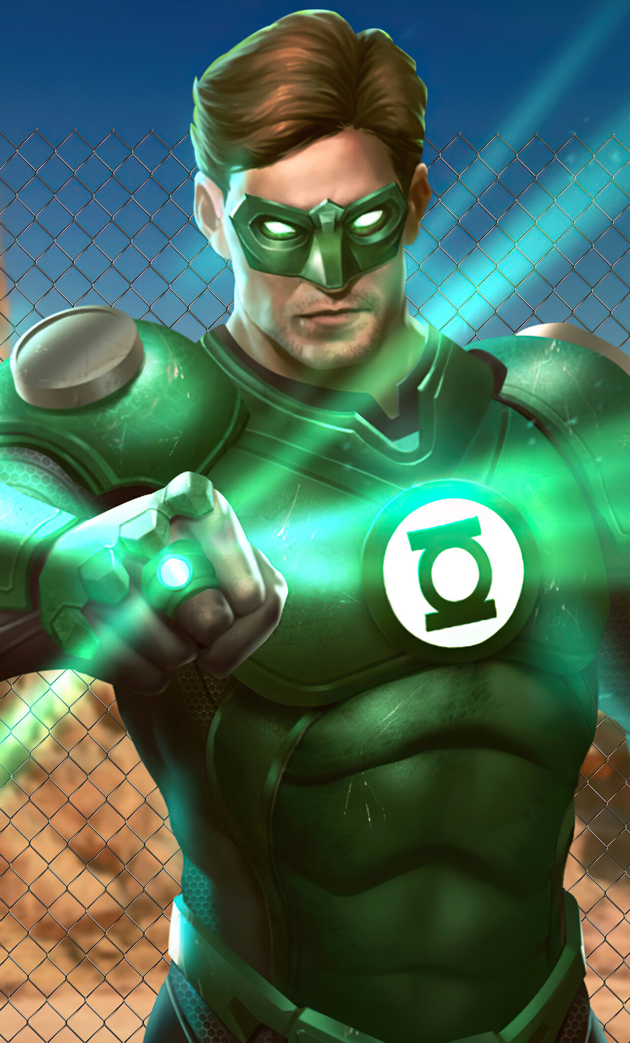 Green Lantern: A member of the Sinestro's Corps, Injustice 2. 1280x2120 HD Wallpaper.