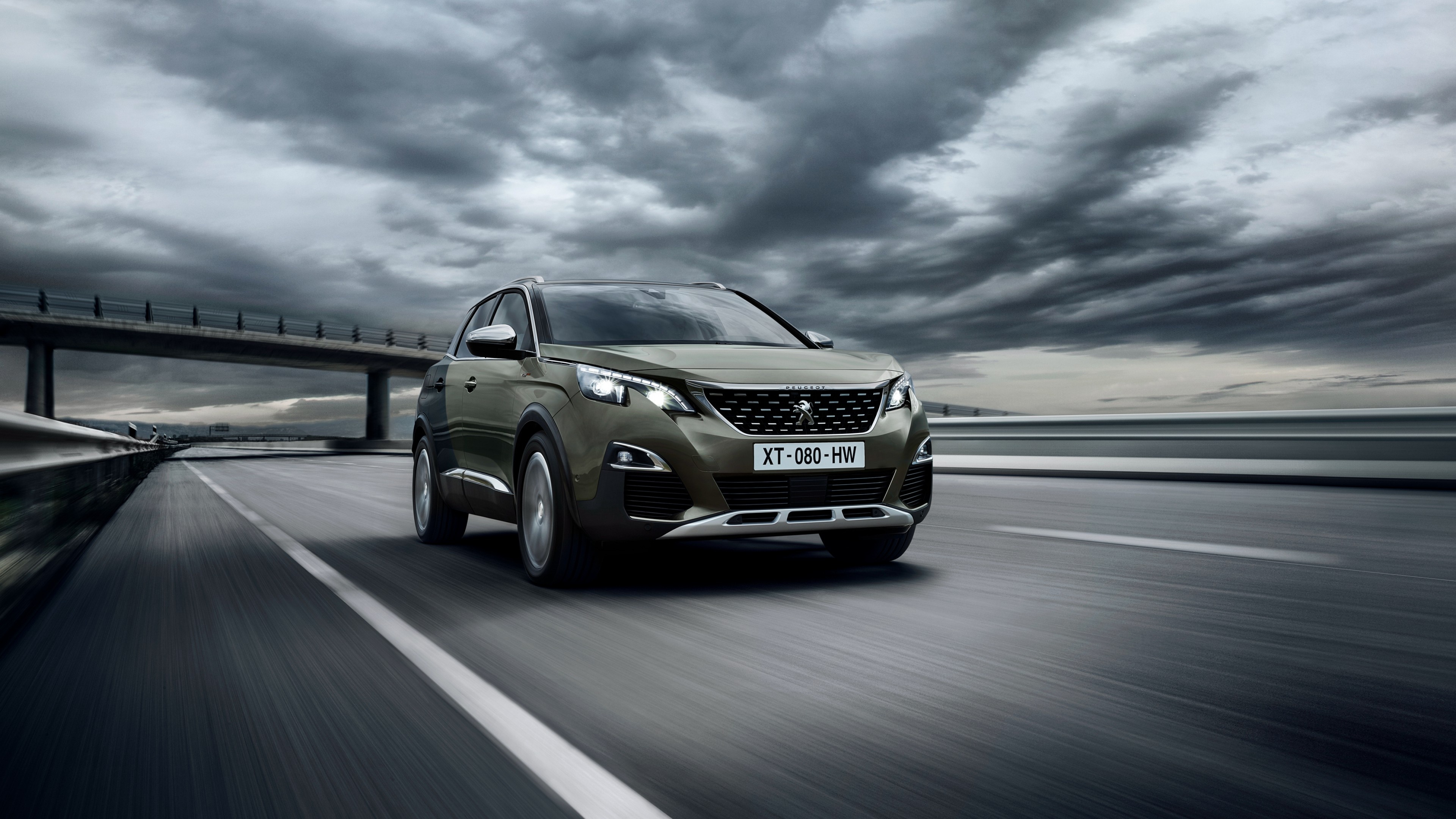 Peugeot 3008, GT Line, Stylish crossover, Car and bike enthusiasts, 3840x2160 4K Desktop