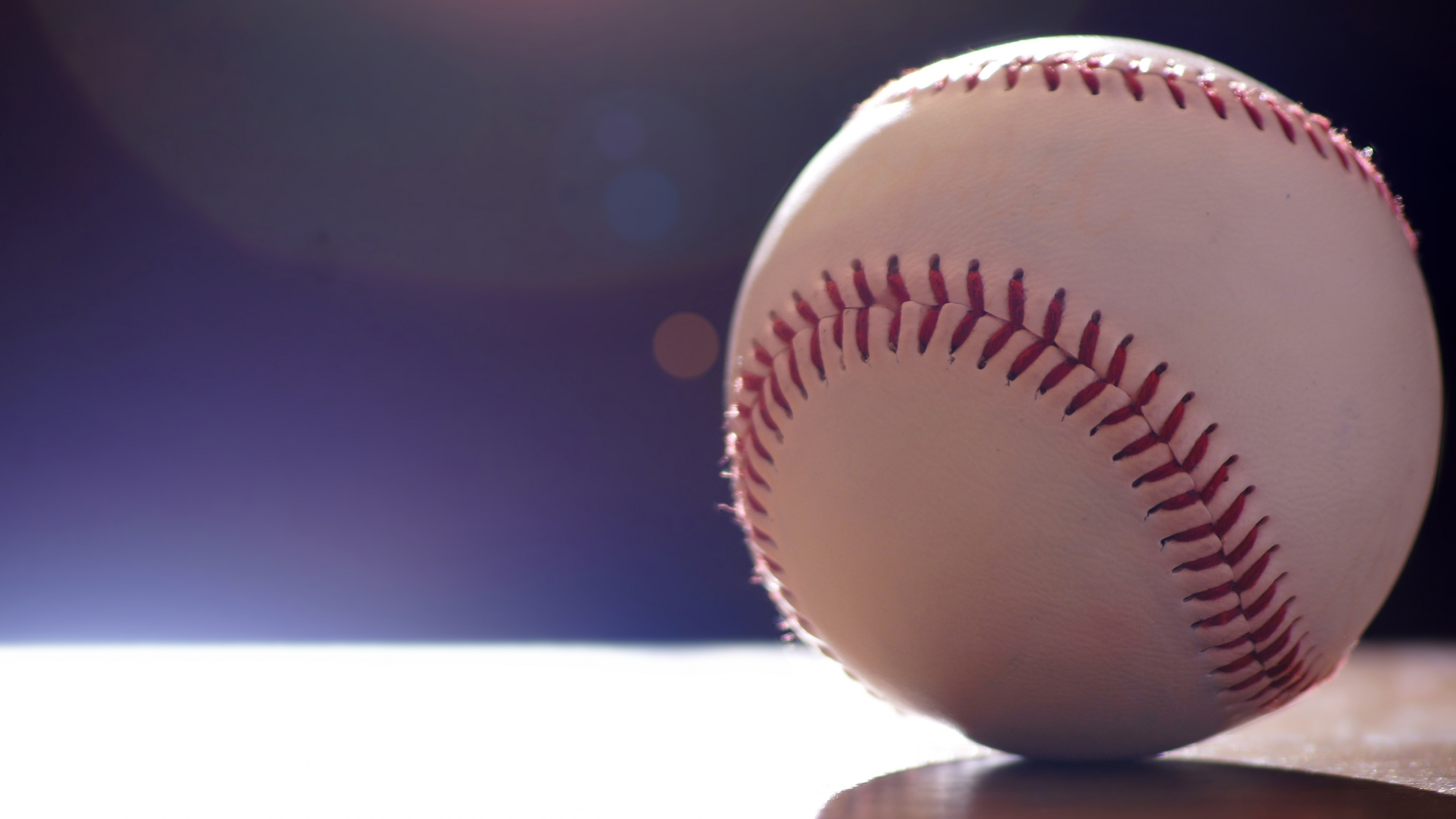 Softball: Similar-to-baseball game played with a larger ball, A bat-and-ball game. 3840x2160 4K Wallpaper.