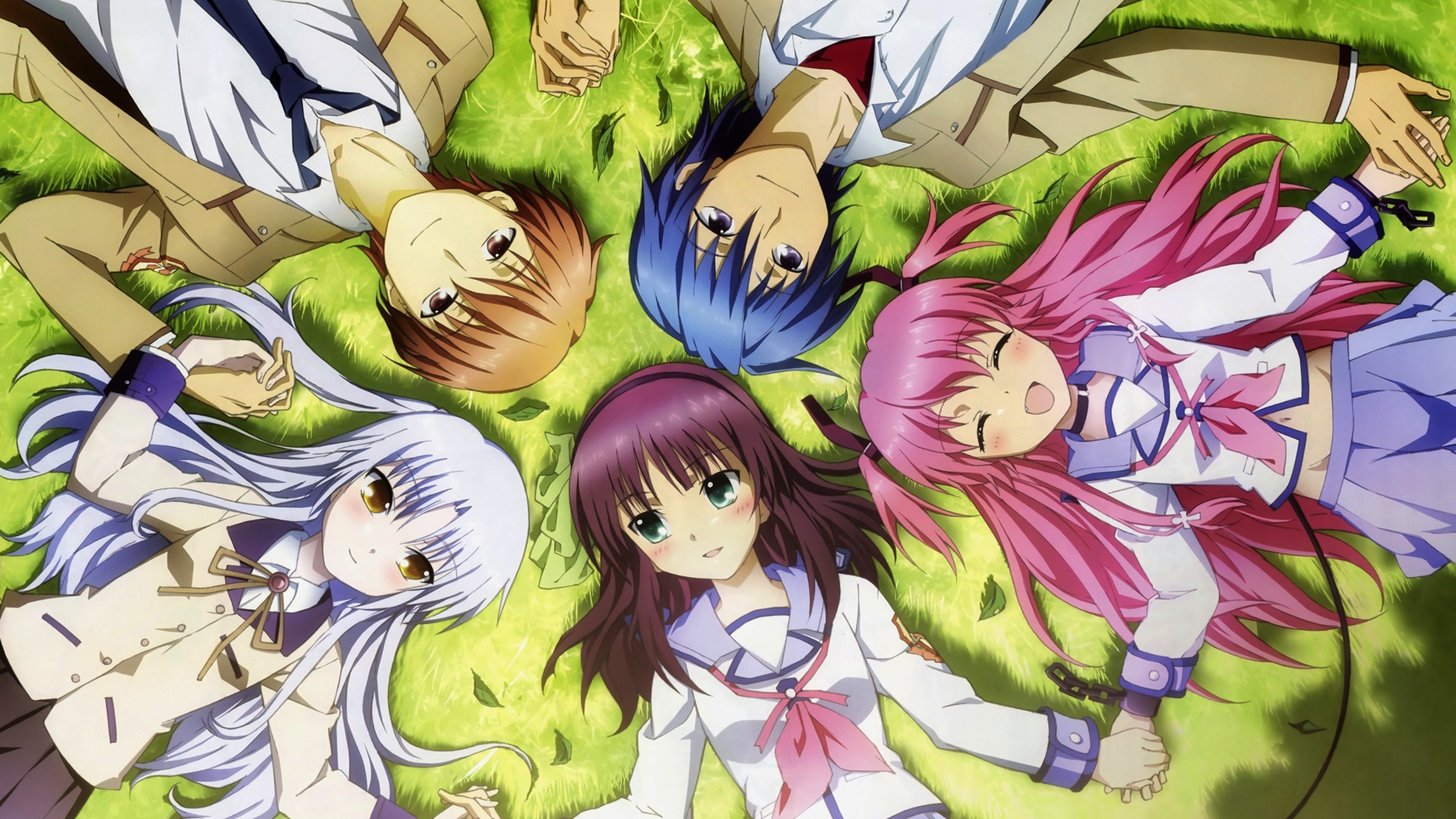Angel Beats! (Anime): Kawaii, Ranking highly on the "most heartbreaking anime" lists. 3840x2160 4K Background.