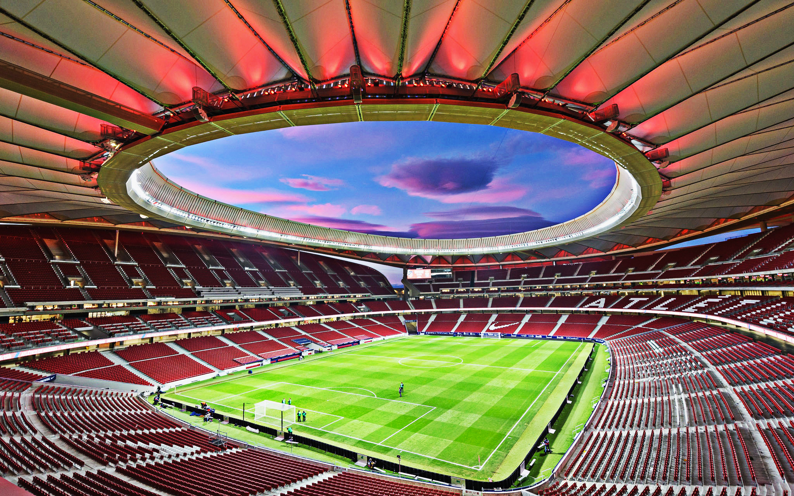 Atletico Madrid: Metropolitano Stadium, Spain, The club have won La Liga on eleven occasions. 2560x1600 HD Background.