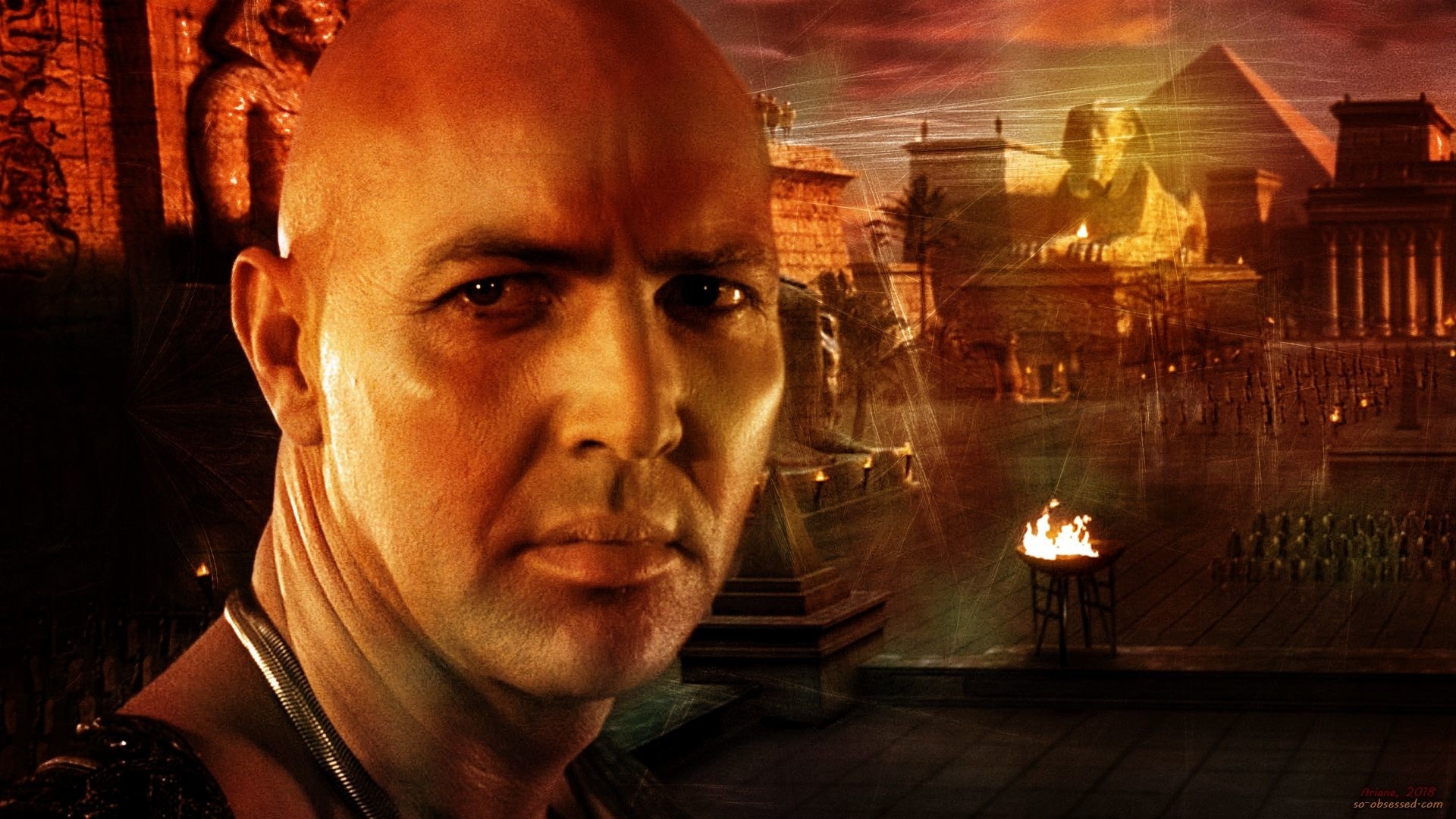 Arnold Vosloo, Creepy mummy, Haunting images, Mysterious character, 1920x1080 Full HD Desktop