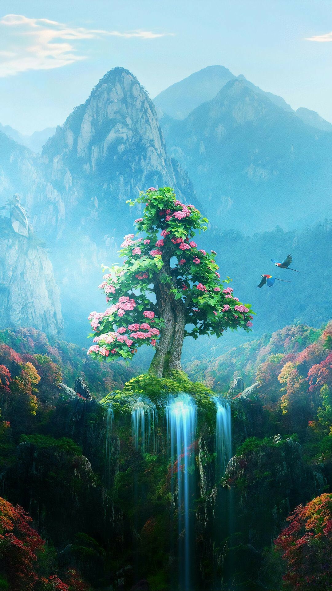 Enchanted forest dreams, Ethereal beauty, Magical allure, Nature's fantasy, 1080x1920 Full HD Phone