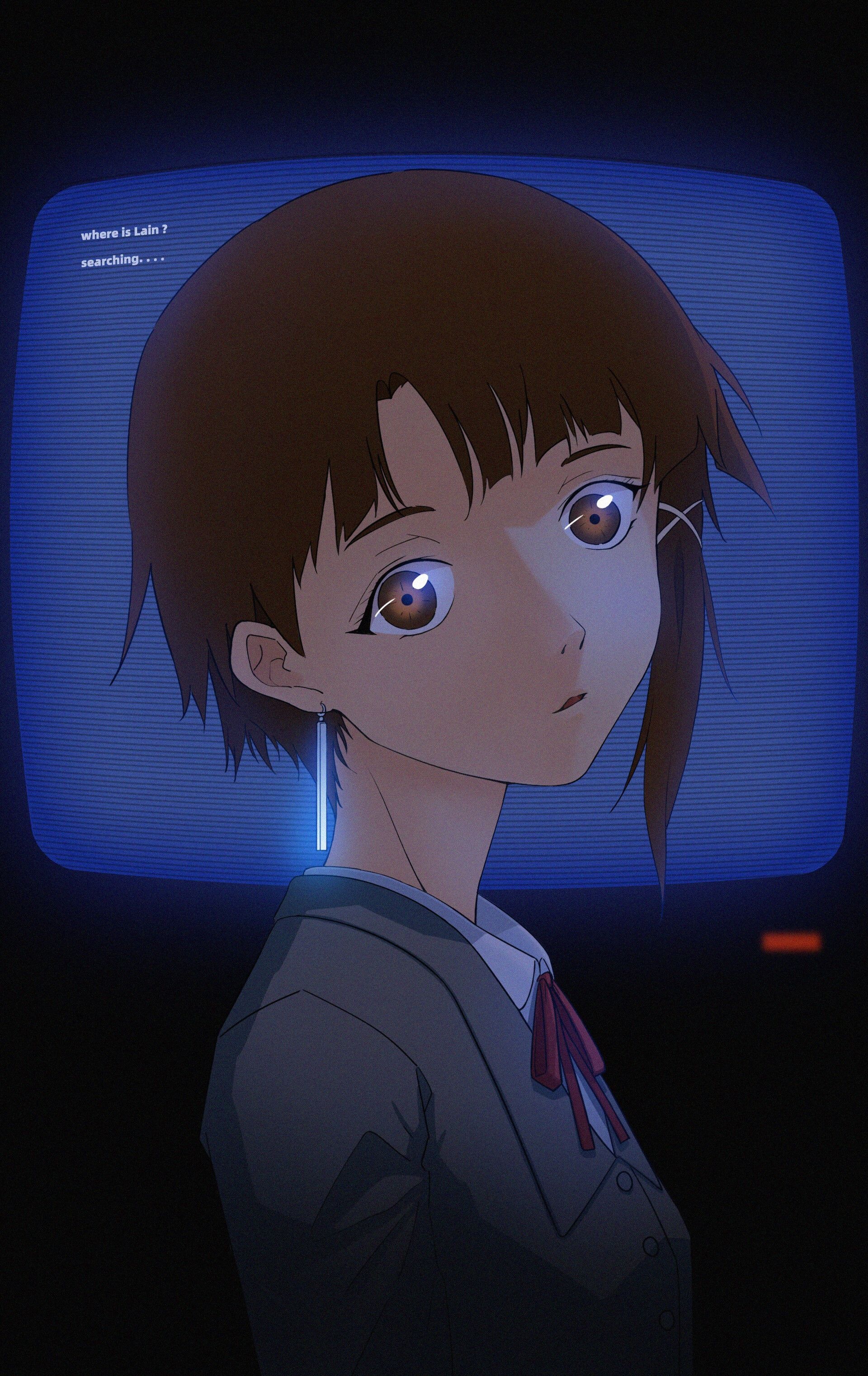 Serial Experiments Lain, Anime character design, Unique art style, Distinctive features, 1920x3050 HD Phone