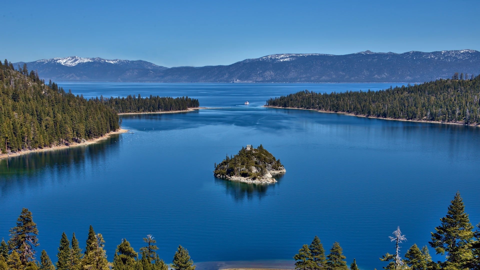 Lake Tahoe, Stunning wallpaper, Captivating views, Travel destination, 1920x1080 Full HD Desktop