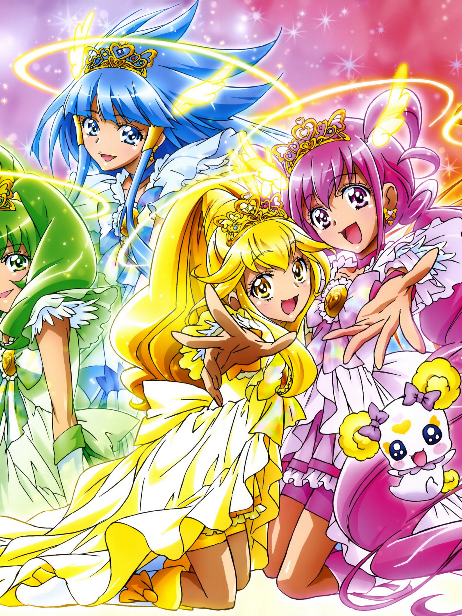 Glitter Force: Tokyo Mew Mew, Japanese magical girl anime and manga series, Fan art. 1540x2050 HD Wallpaper.