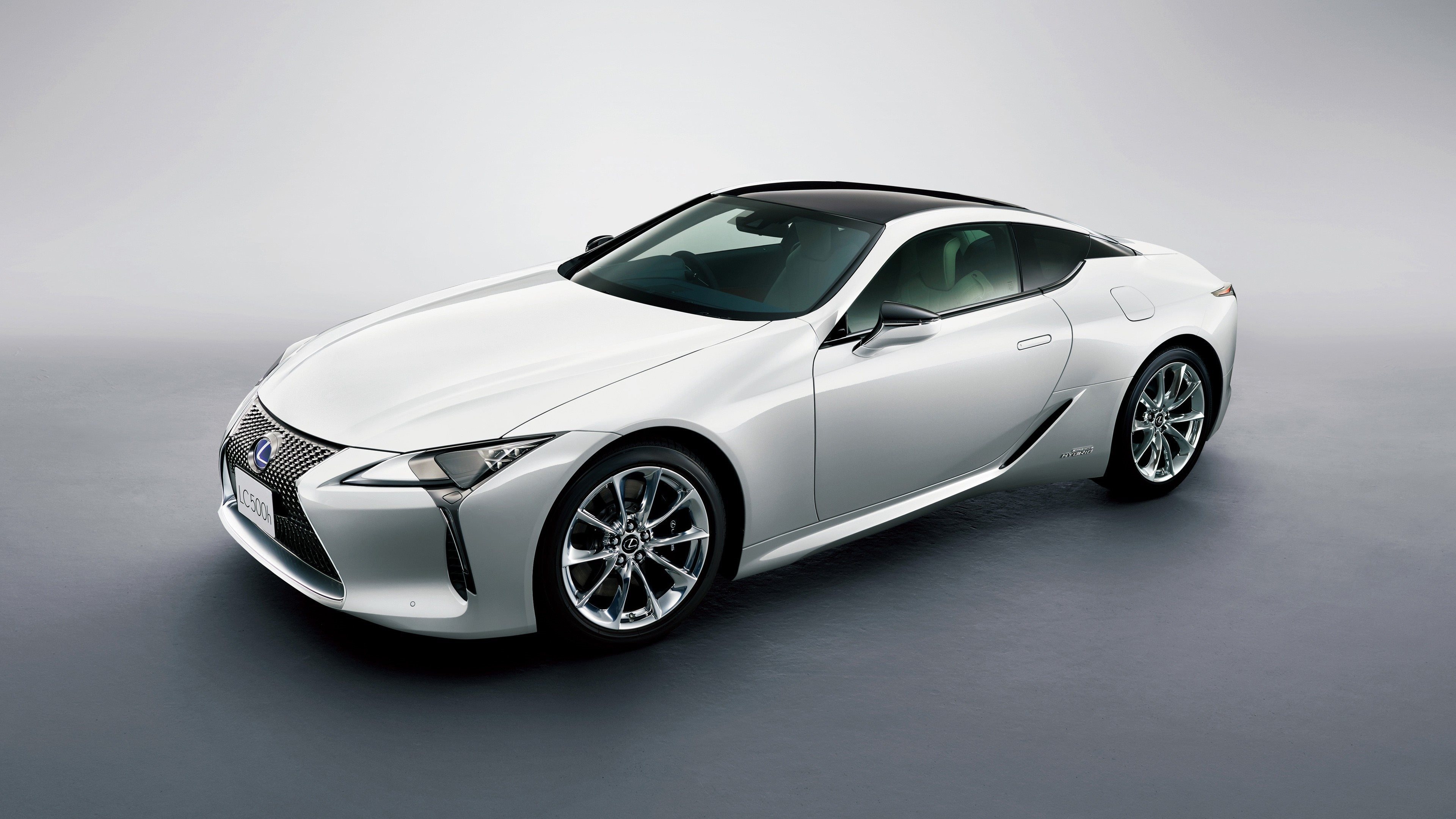 Lexus LC, White sports car, New luxury model, High-resolution wallpapers, 3840x2160 4K Desktop