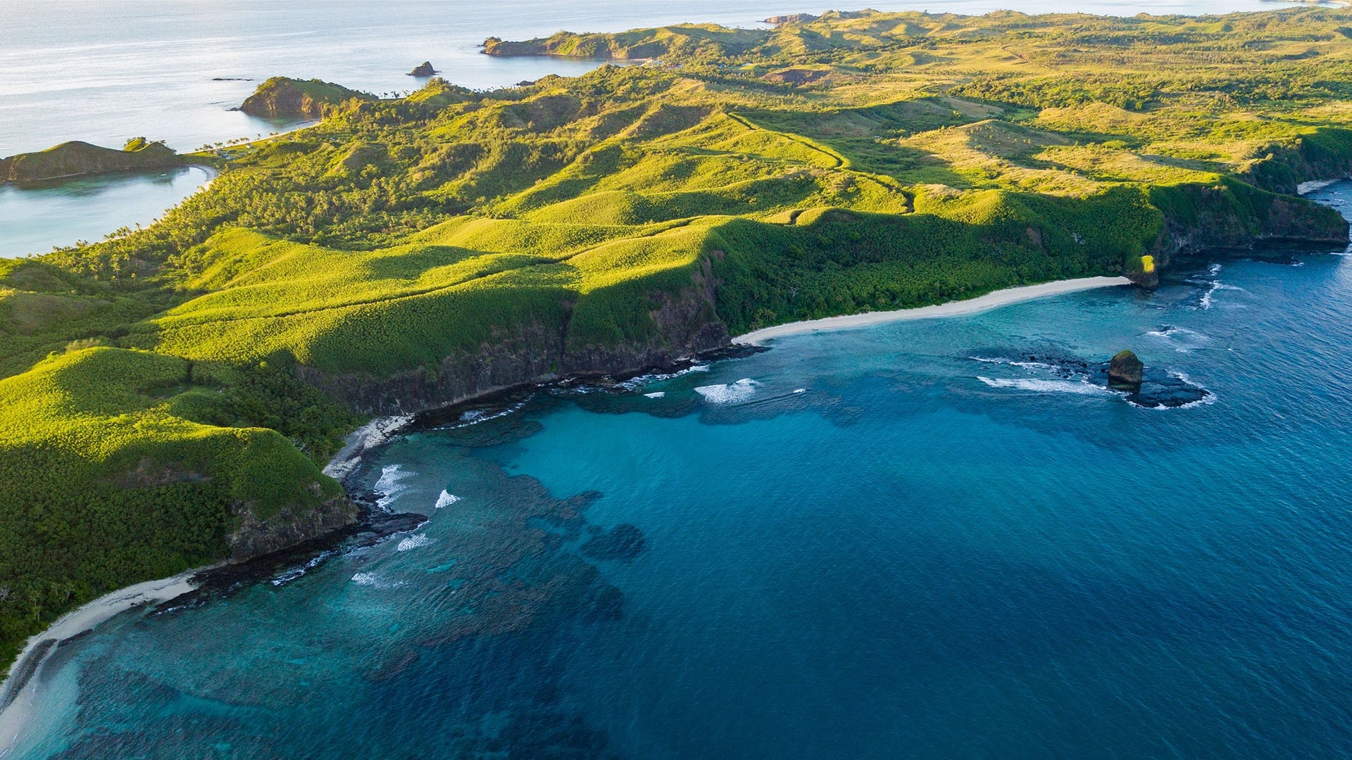 Fiji (Travels), Yasawa Island, Aerial views, Island indulgence, 1920x1080 Full HD Desktop
