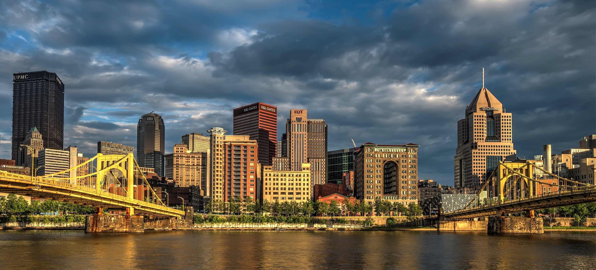 Pretty Pittsburgh, Scenic beauty, Brook Ward photography, Captivating images, 2430x1110 Dual Screen Desktop
