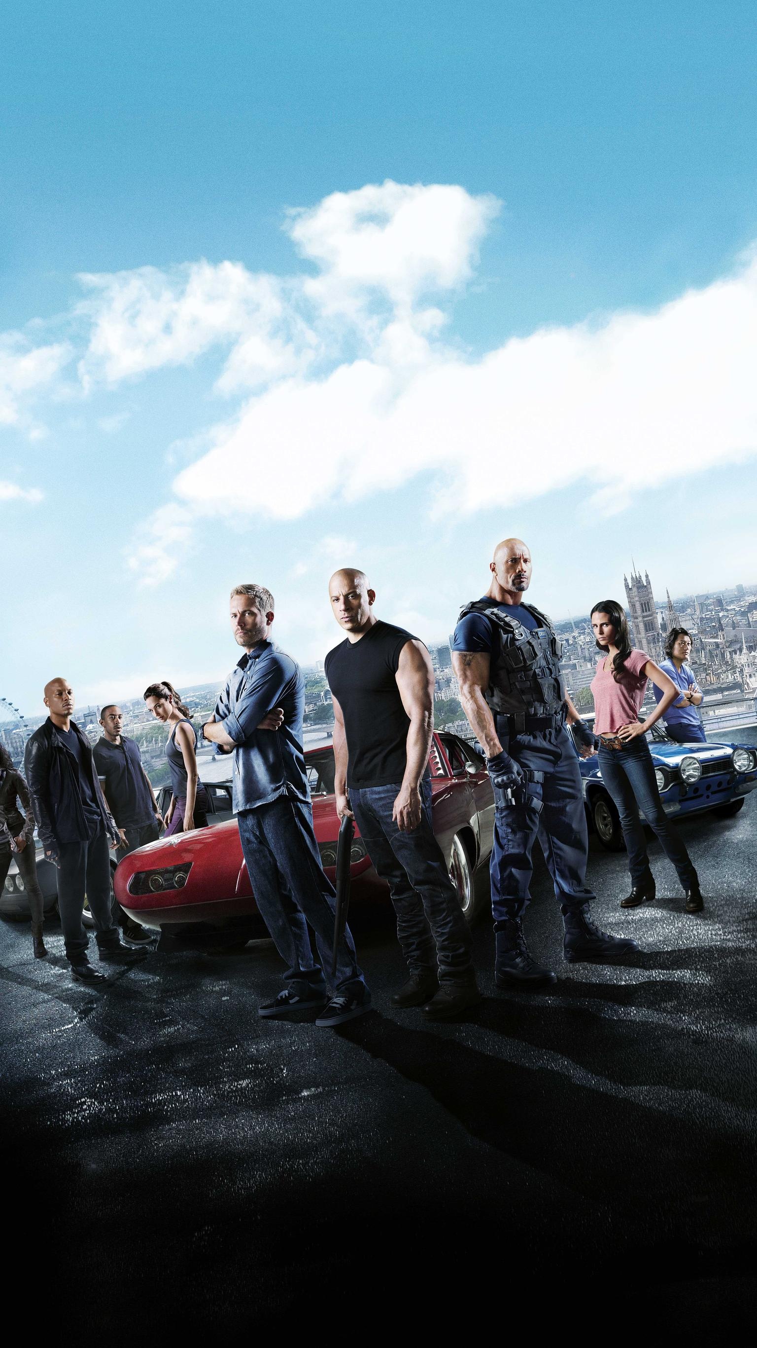 Furious 7, Fast and Furious, iPhone 7, Action, 1540x2740 HD Phone