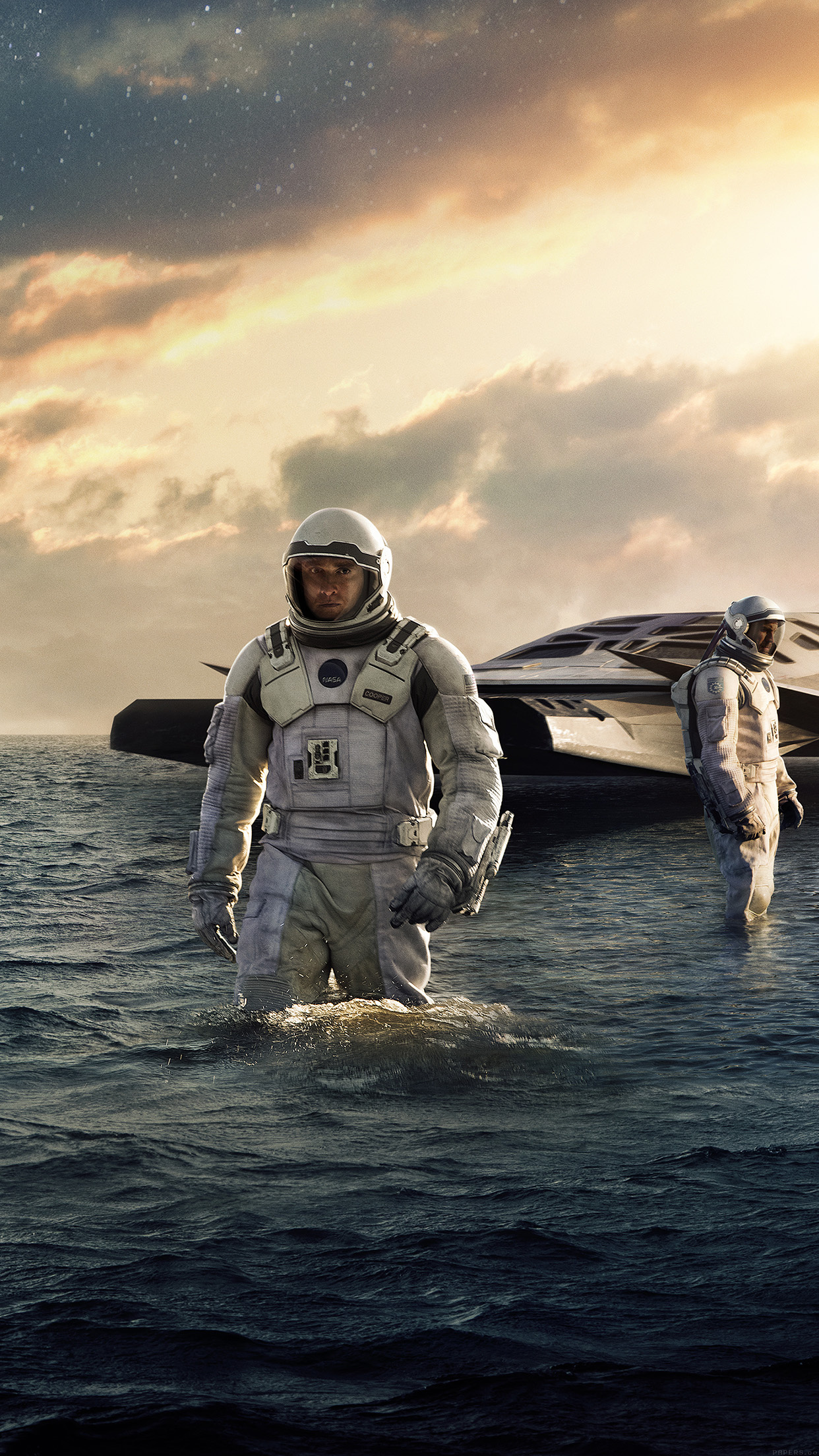 Interstellar: A team of astronauts embarking on a dangerous mission through a wormhole. 1250x2210 HD Wallpaper.