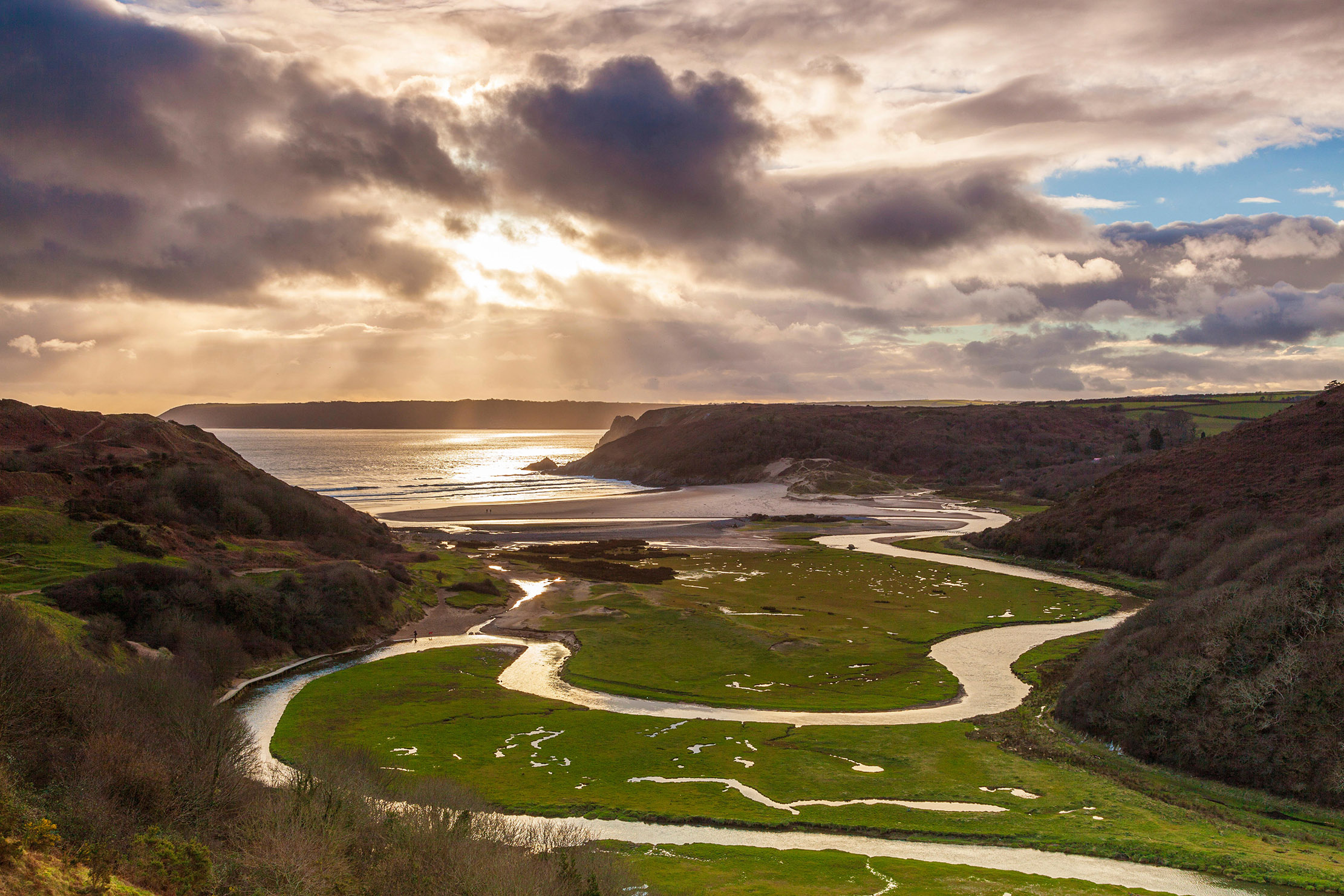 Gower Peninsula, Wales, Breathtaking images, Natural beauty, 2230x1490 HD Desktop