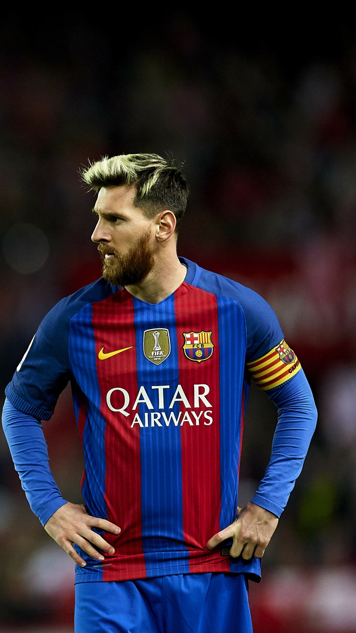 Lionel Messi, Portrait wallpapers, Striking visuals, Iconic football figure, 1440x2560 HD Phone