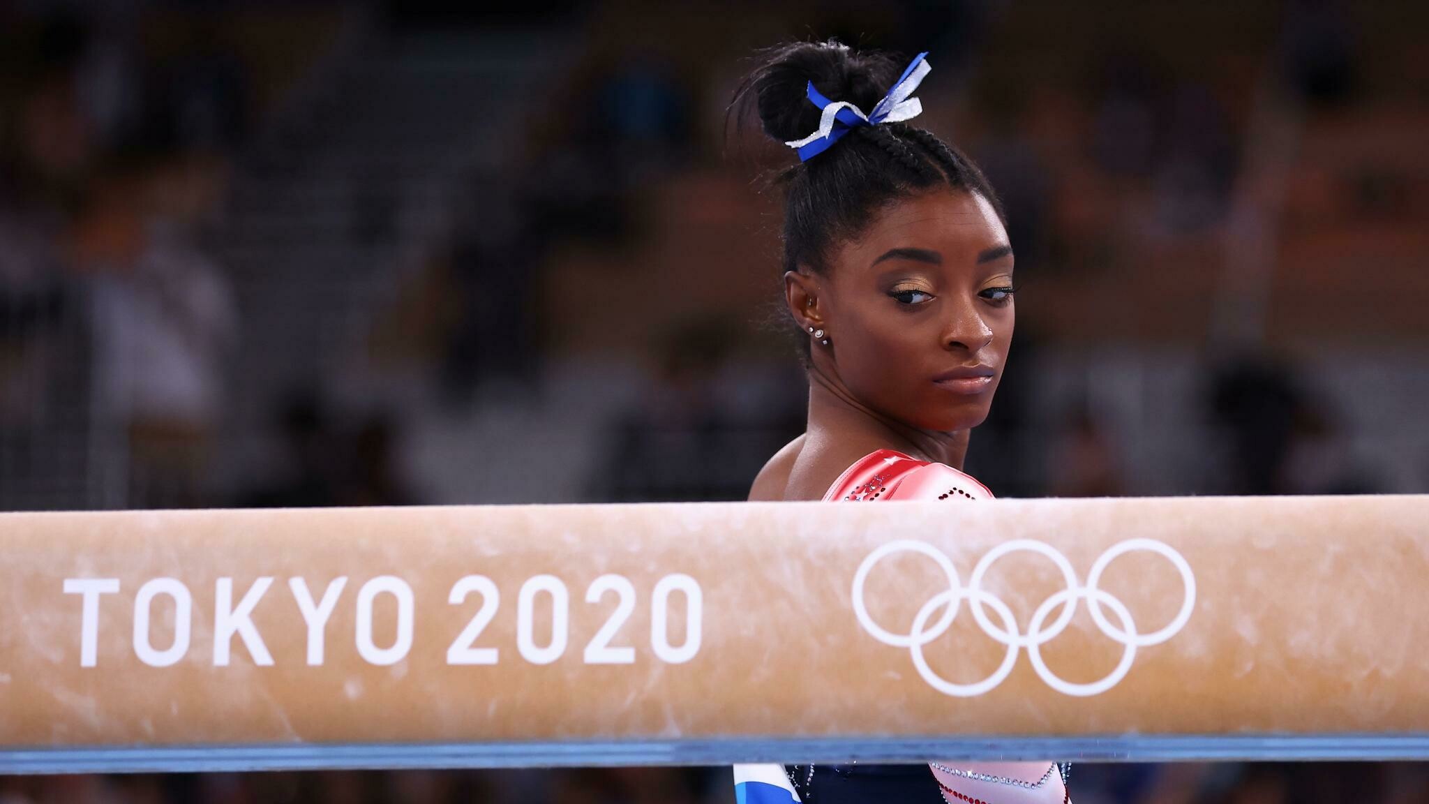 Simone Biles: Tokyo 2020, She won the all-around title at the 2016 Pacific Rim Championships. 2050x1160 HD Wallpaper.