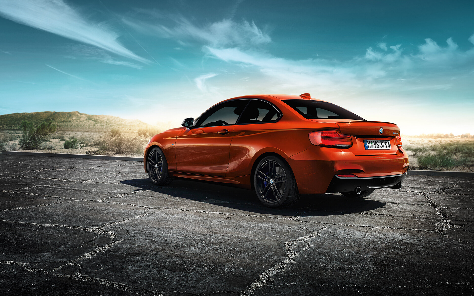 BMW 2 Series: An automobile manufacturer, M235i, 248 horsepower. 1920x1200 HD Background.