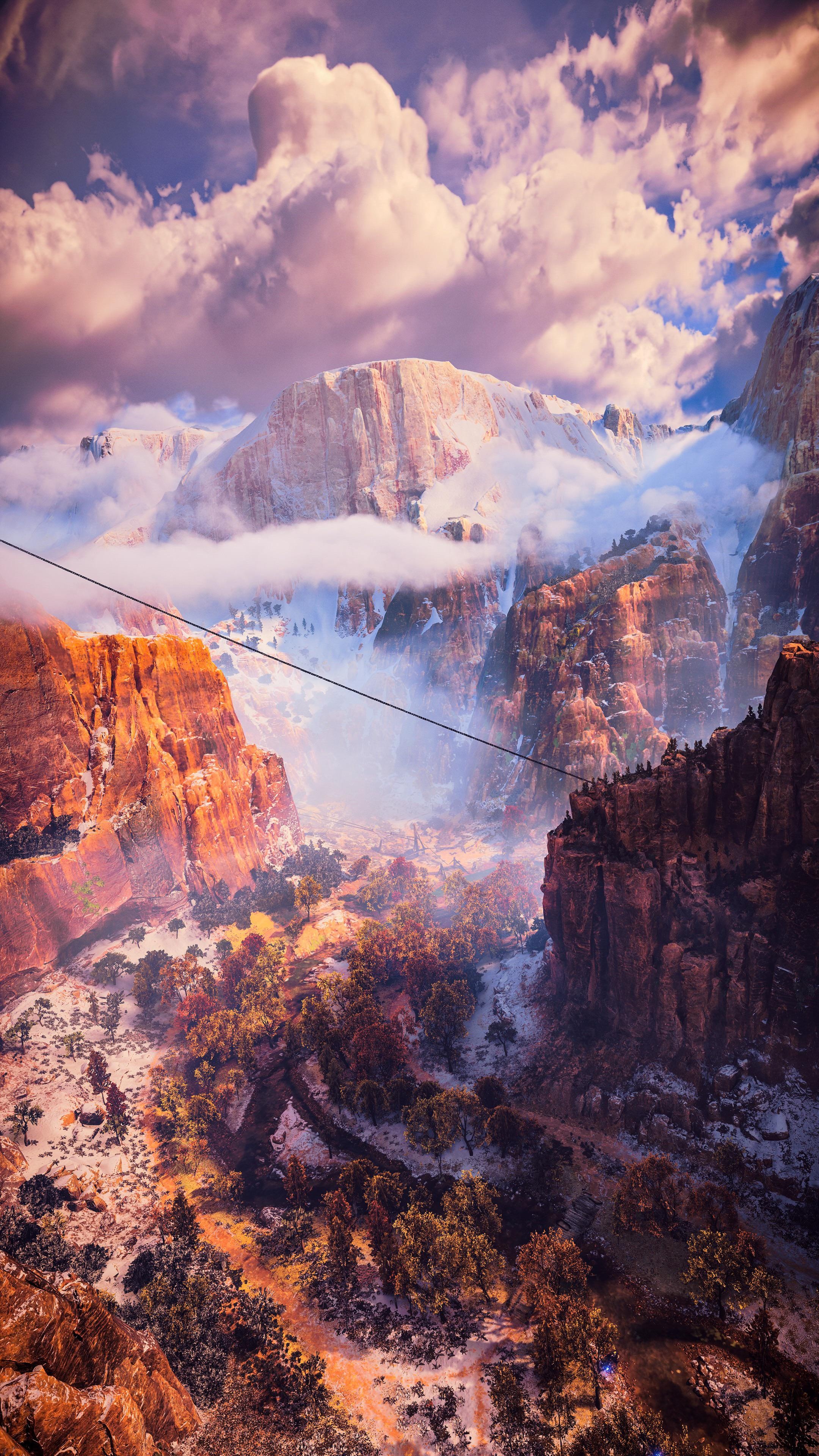 Zion National Park, Stunning screenshots, Video game paradise, Virtual adventure, 2160x3840 4K Phone