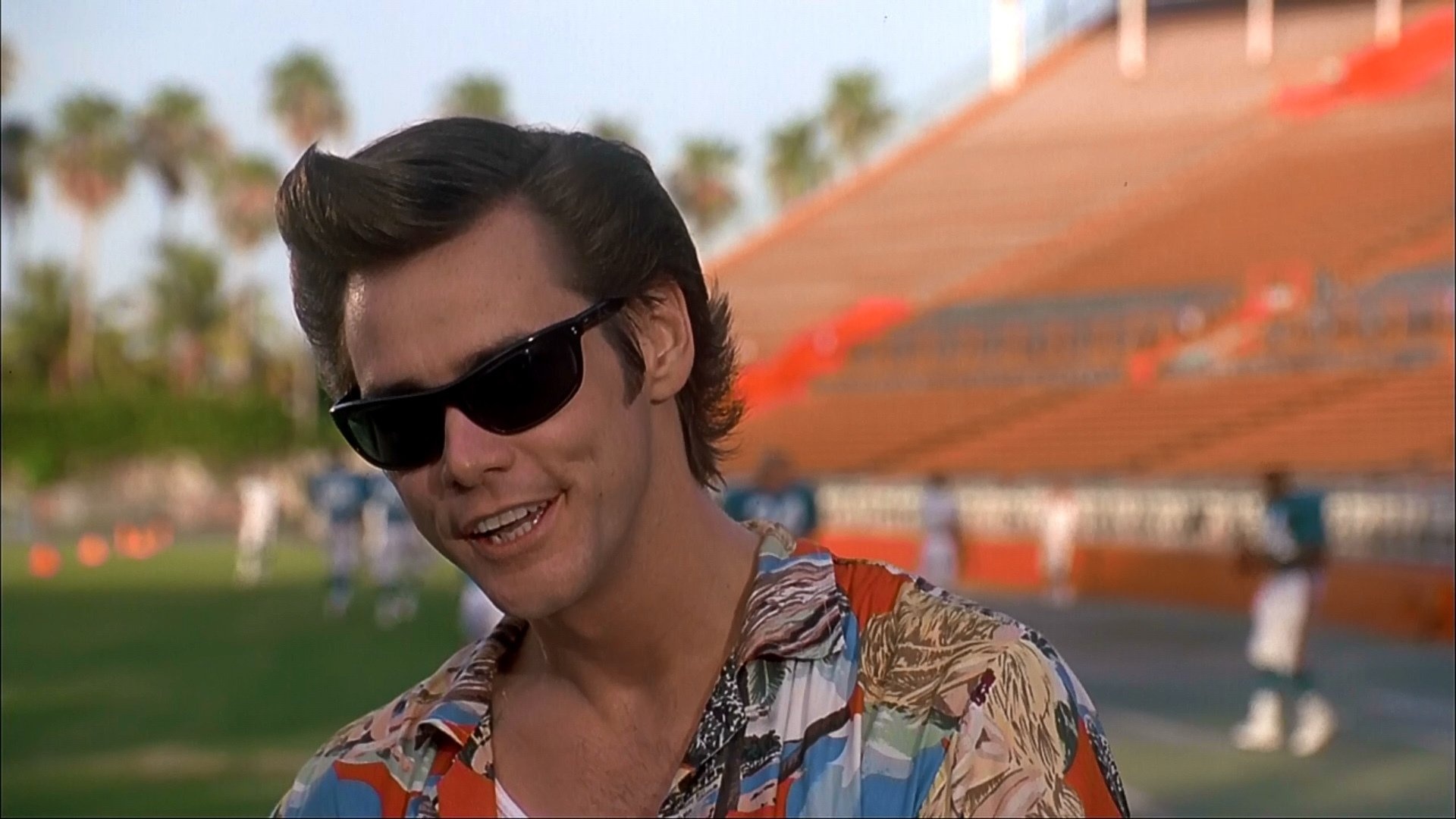 Ace Ventura: An animal detective who is tasked with finding the abducted dolphin mascot of the Miami Dolphins football team. 1920x1080 Full HD Background.