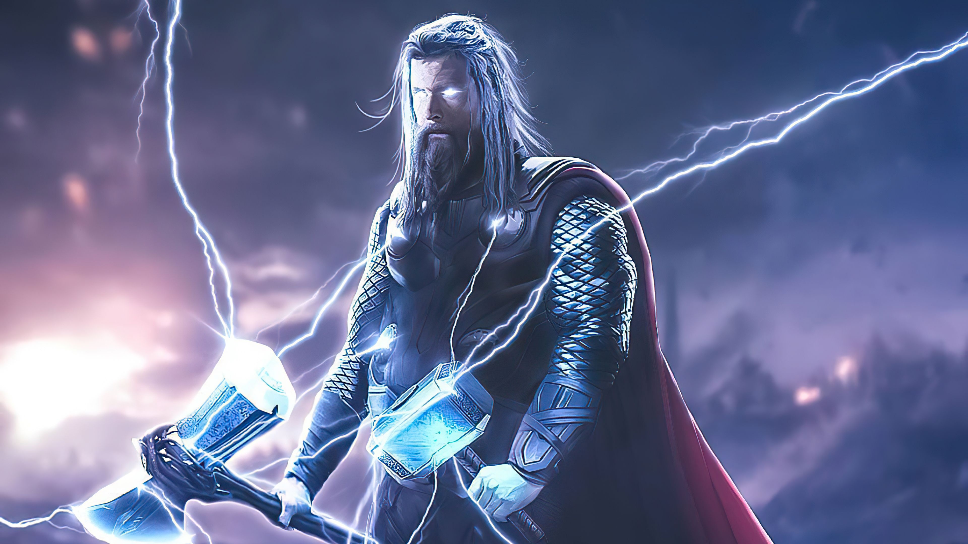 Thor, Full screen wallpapers, God of Thunder, Majestic visuals, 3840x2160 4K Desktop