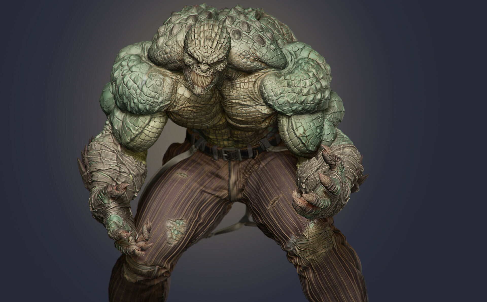 Killer Croc: A member of the Suicide Squad, debuting in the fifth volume of the comic series. 1920x1190 HD Wallpaper.