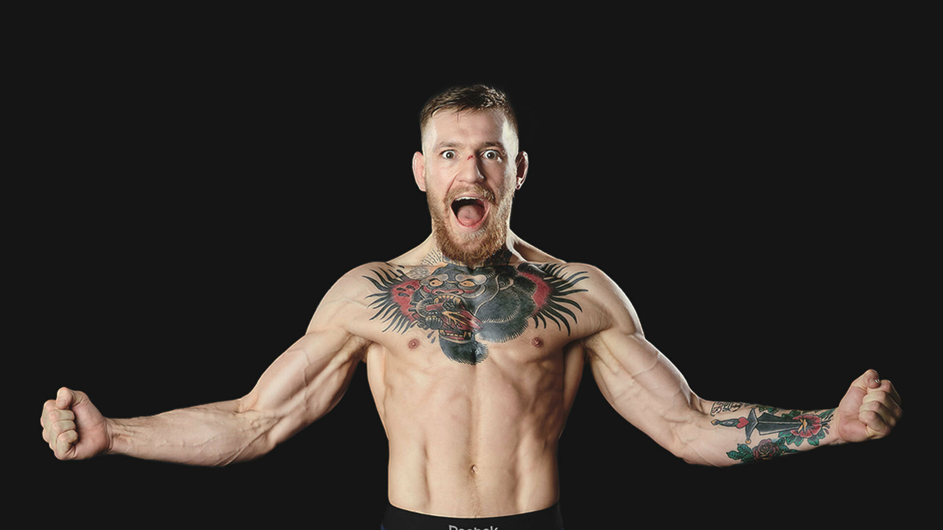 Conor McGregor: The first simultaneous multi-divisional champion in UFC history. 1920x1080 Full HD Wallpaper.