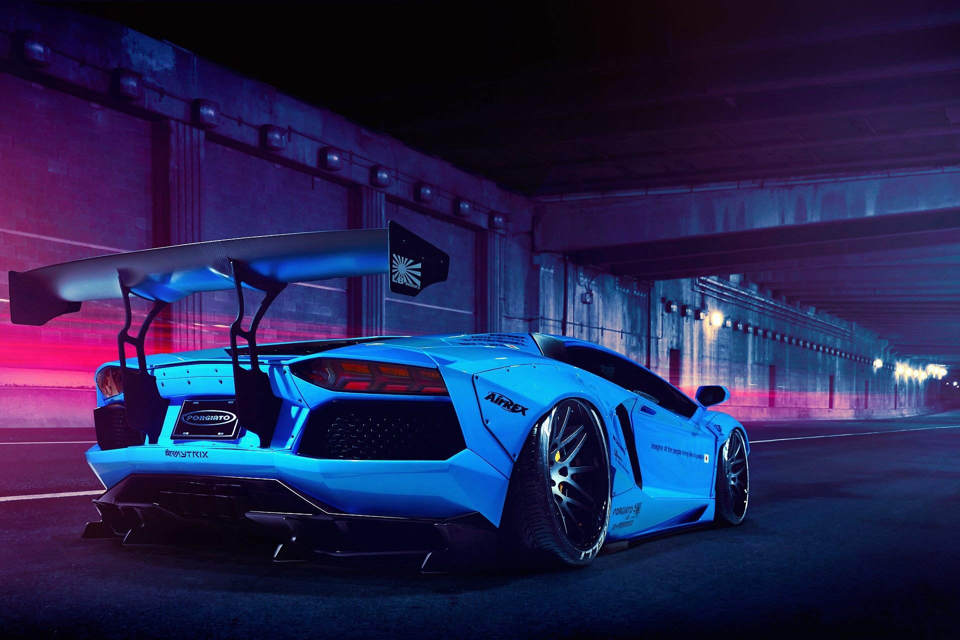Lamborghini Aventador, Liberty Walk marvel, Wallpaper perfection, Stunning CGI art, 1920x1280 HD Desktop