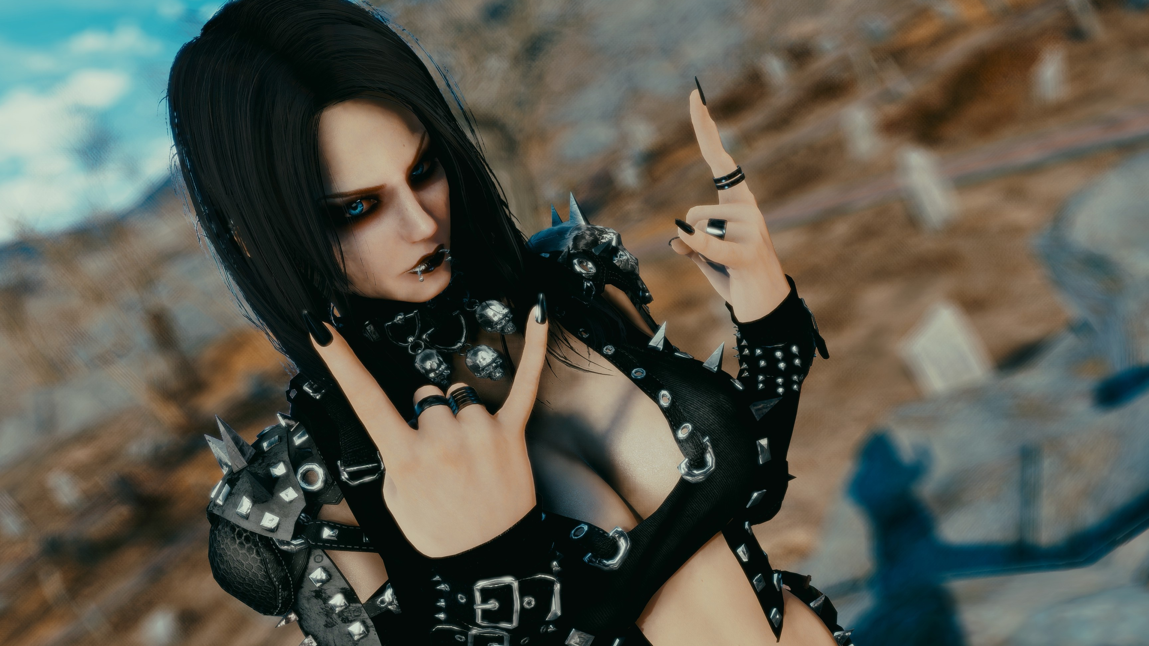 Goth: A punk-derived subculture, Gothic fashion and styling, Glam rock. 3840x2160 4K Background.