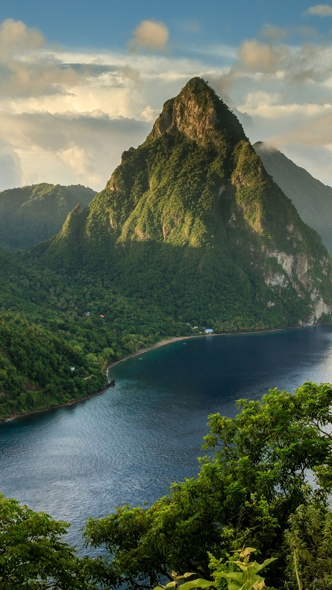 The Pitons, St. Lucia, Rainforest, Saint Lucia, 1080x1920 Full HD Phone