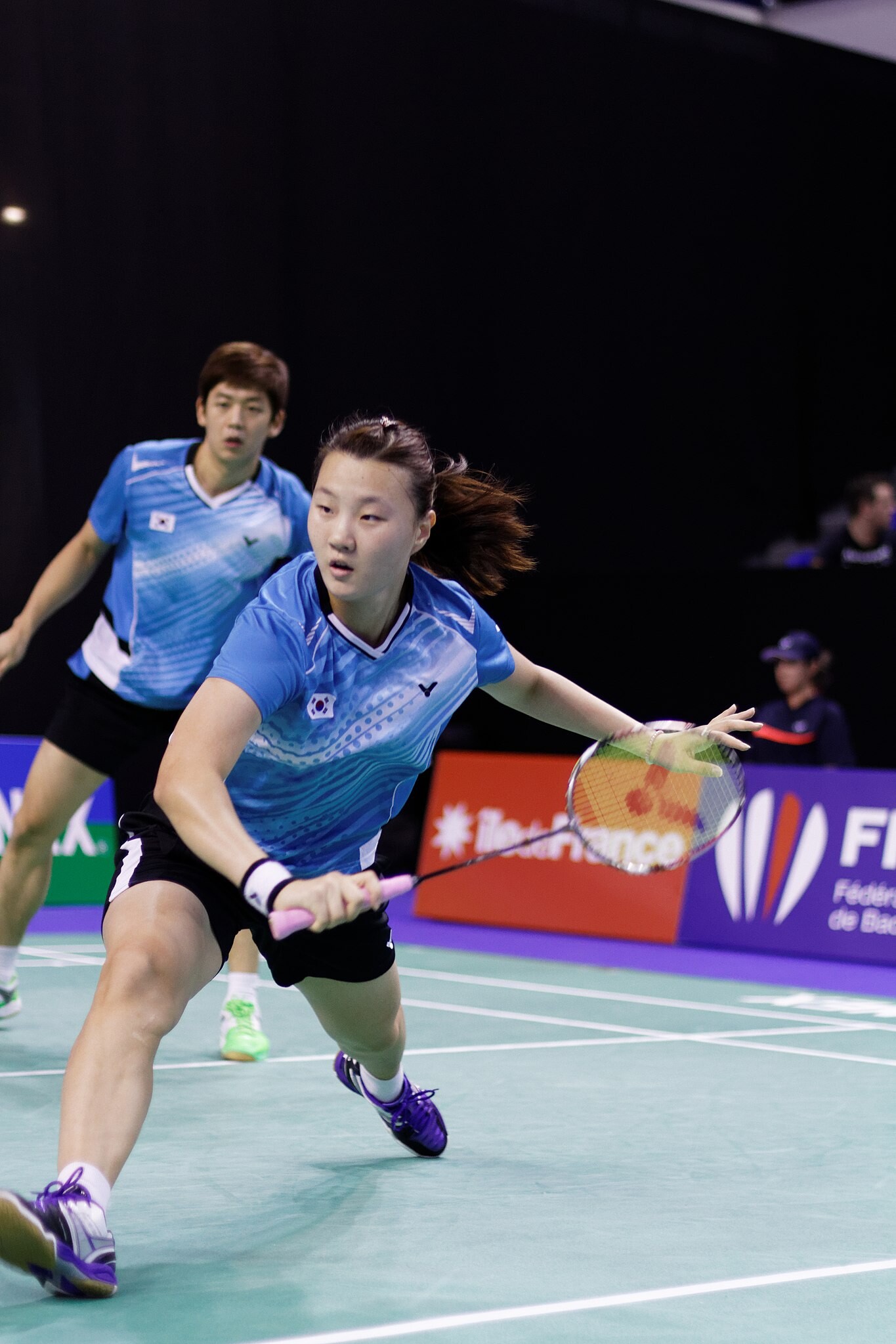 Shin Seung-chan, Badminton skills, Precise shots, Sports agility, 1370x2050 HD Phone