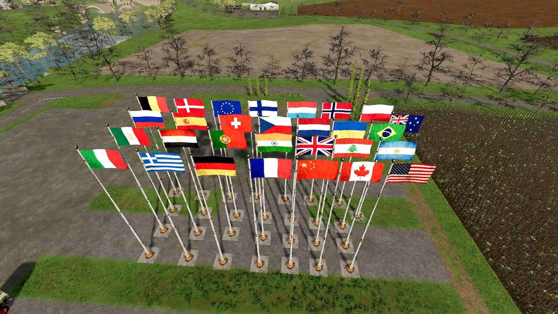 International Flags, Wide variety, Mod download, Flag collection, 1920x1080 Full HD Desktop