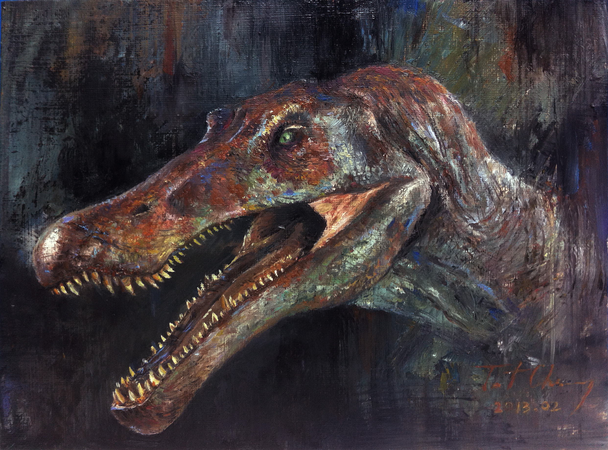 Spinosaurus wallpapers, Dinosaur fanatics, Fierce predator, Mesmerizing visuals, 2490x1840 HD Desktop